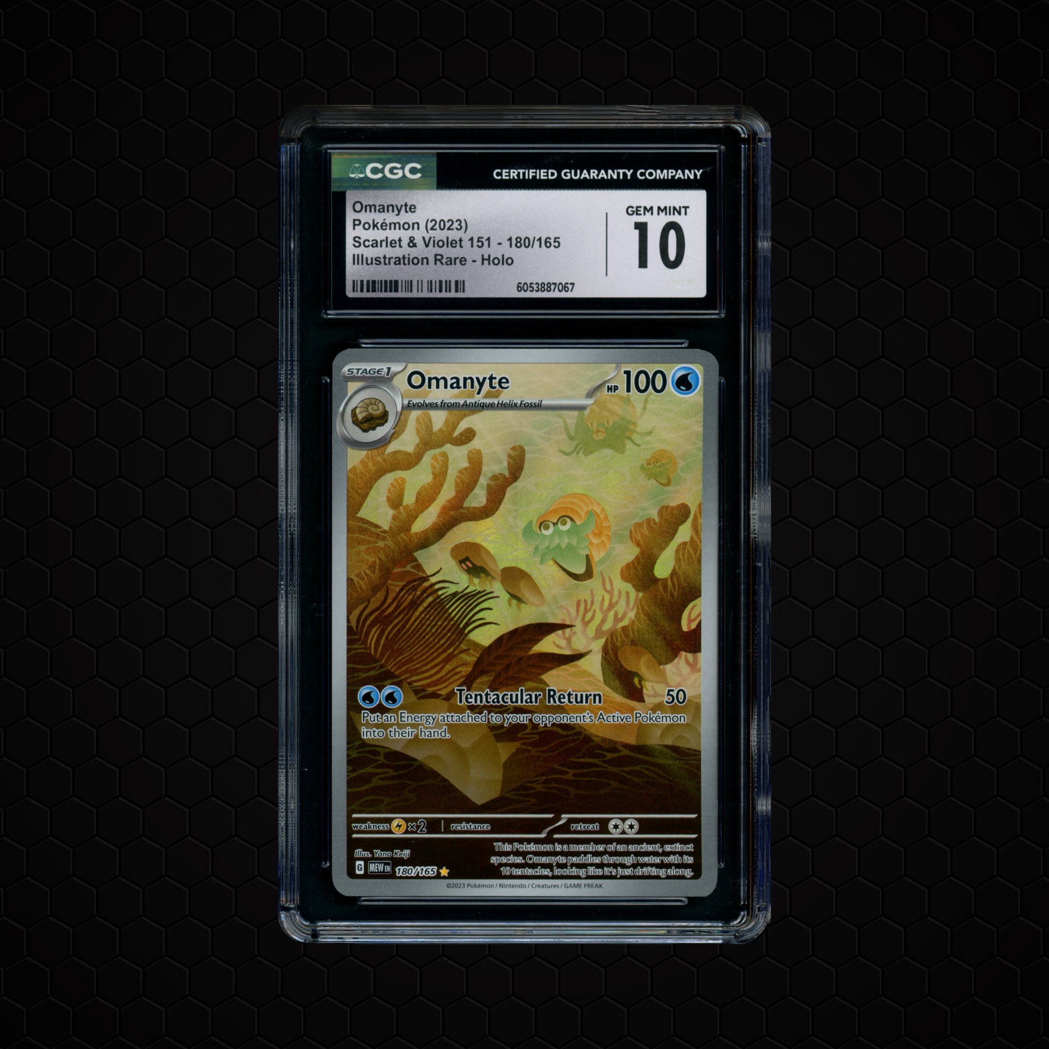 2023 Pokemon 151 Omanyte #180 CGC 10