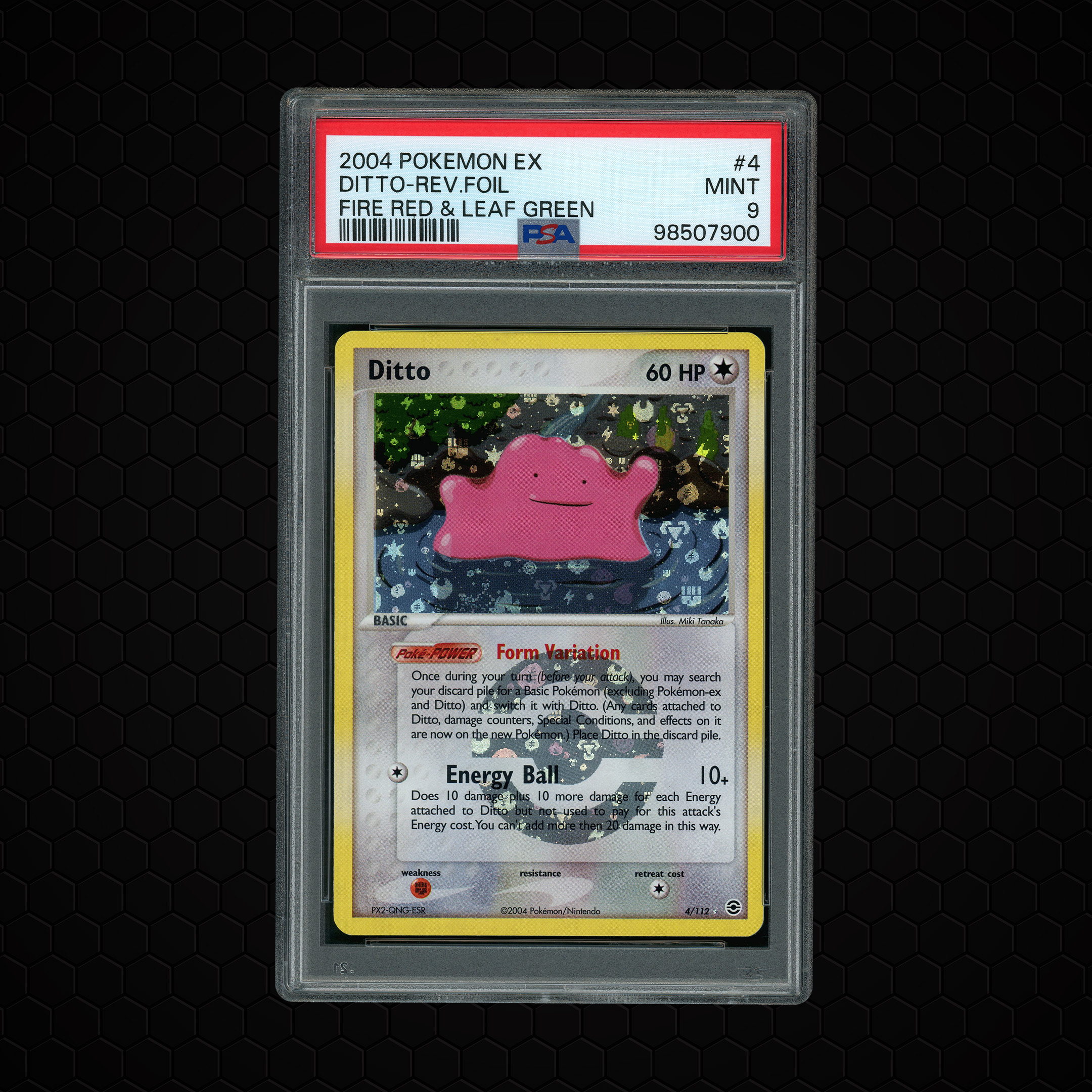 2004 EX FireRed & LeafGreen Ditto #4 PSA 9