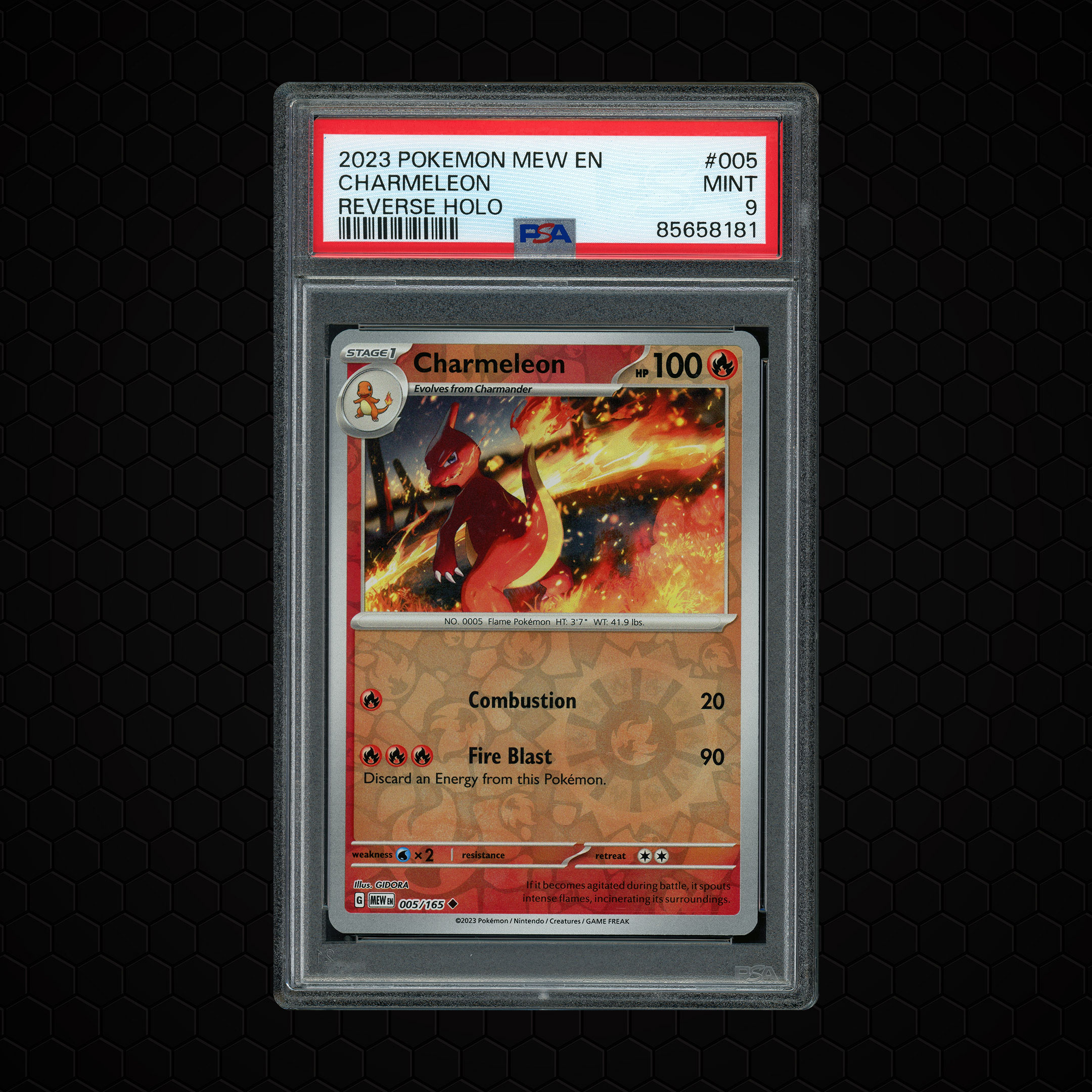 2023 Pokemon 151 Charmeleon #5 PSA 9