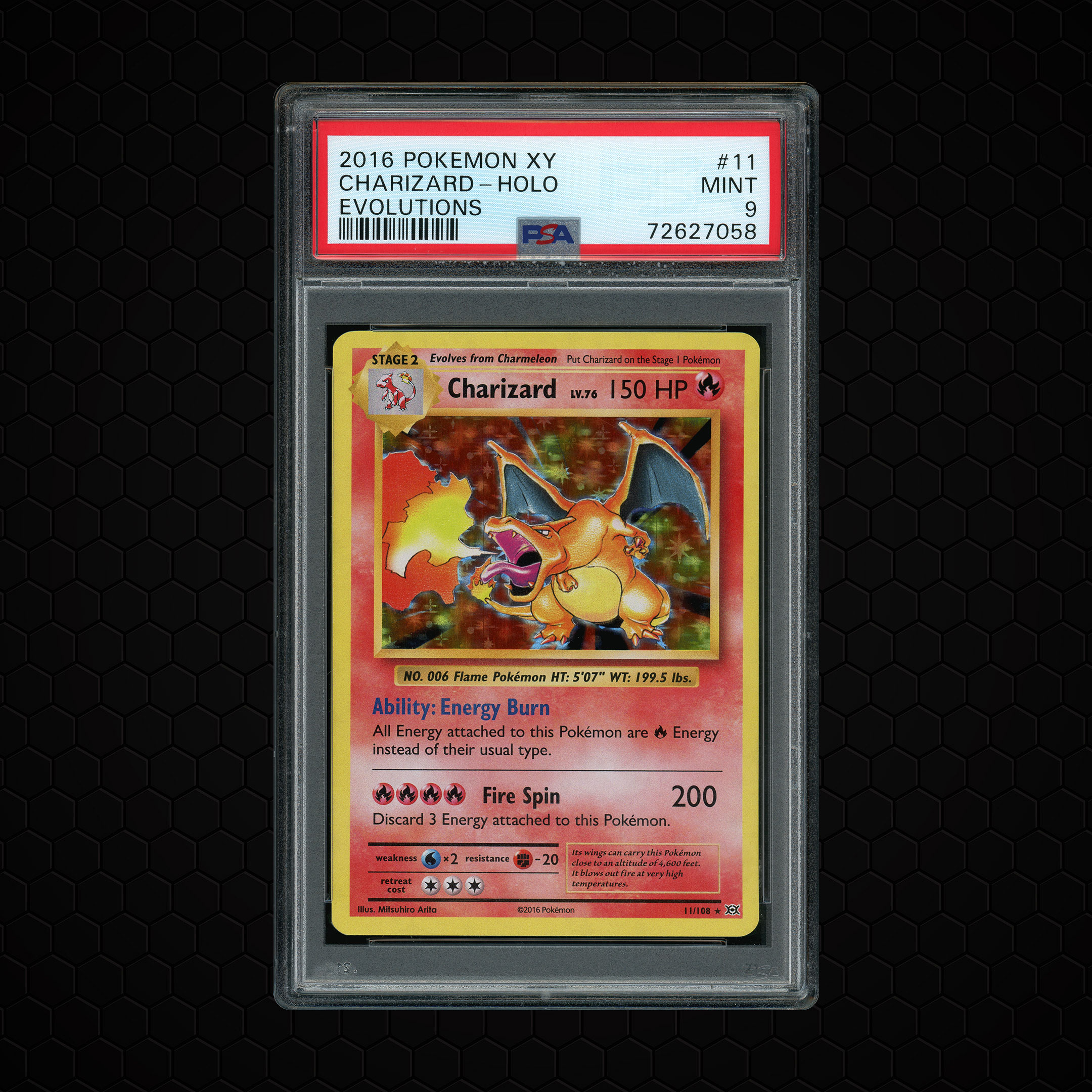 2016 Evolutions Charizard #11 PSA 9