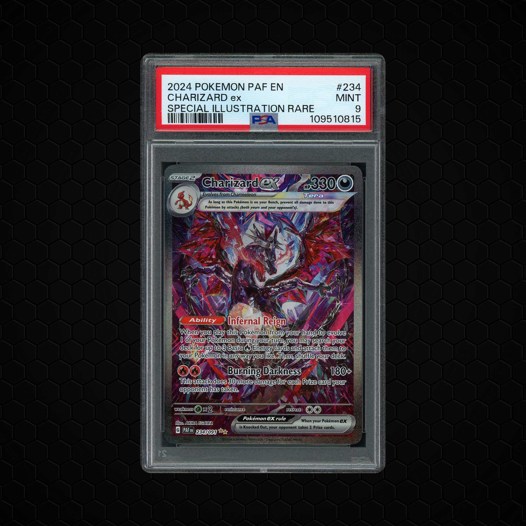 2024 Paldean Fates Charizard ex #234 PSA 9