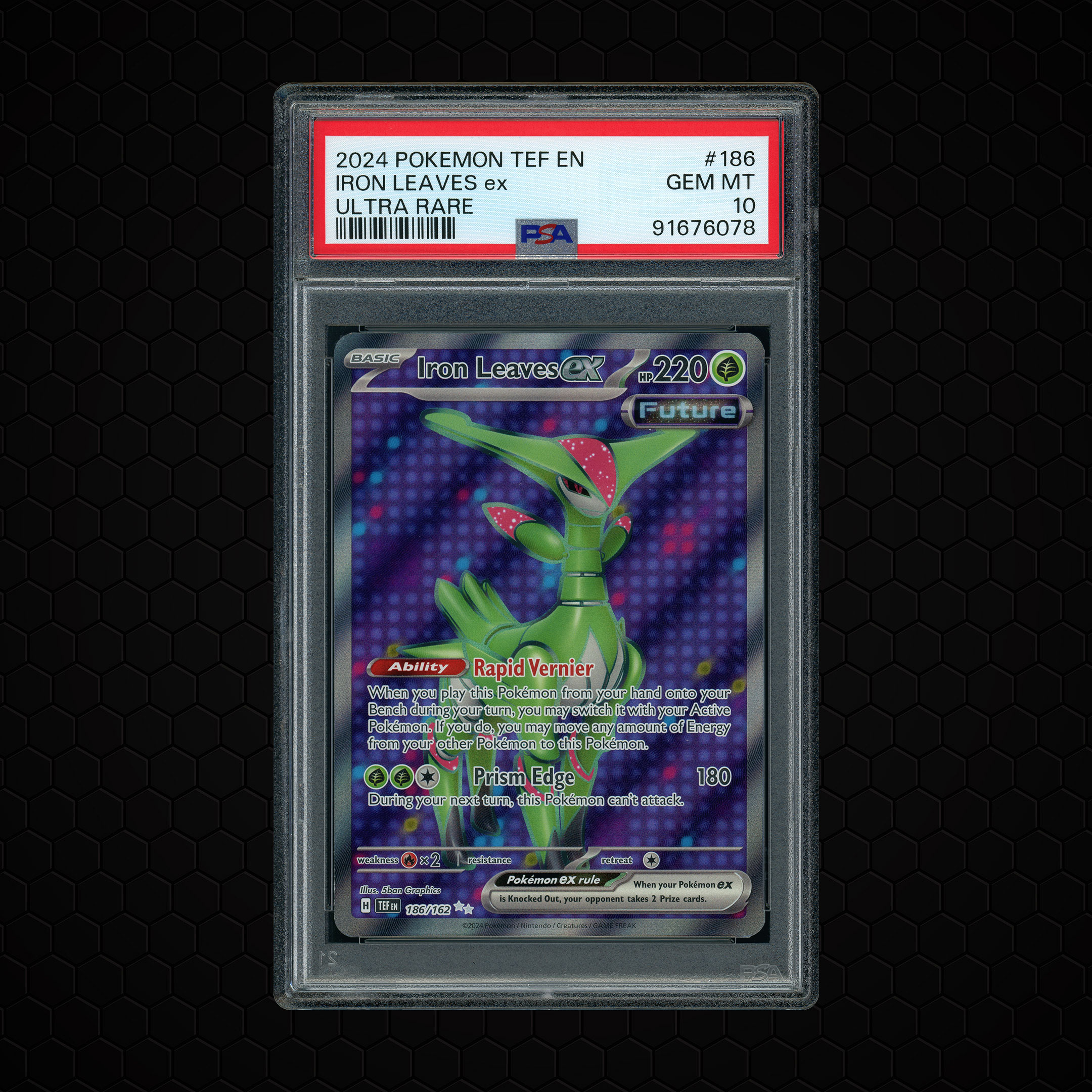 2024 Temporal Forces Iron Leaves EX #186 PSA 10