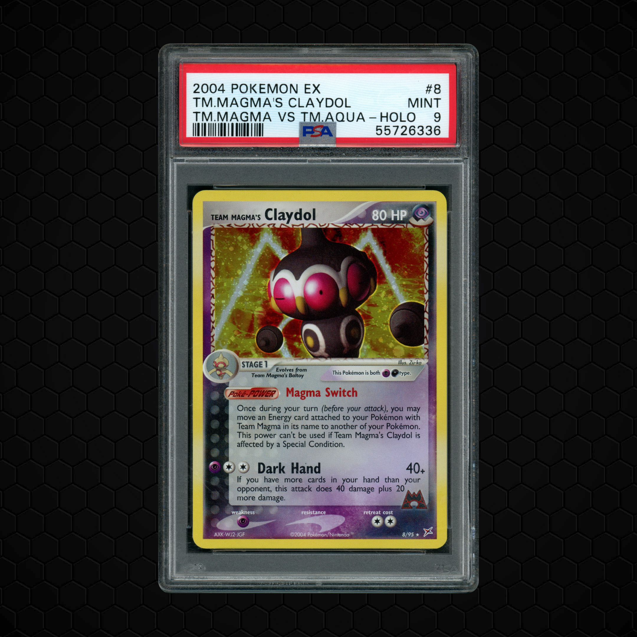 2004 EX Team Magma vs Team Aqua Team Magma's Claydol #8 PSA 9