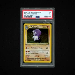 2001 Neo Discovery 1st Edition Poliwrath #9 PSA 7 on Beezie.