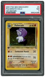 2001 Neo Discovery 1st Edition Poliwrath #9 PSA 7 on Beezie.