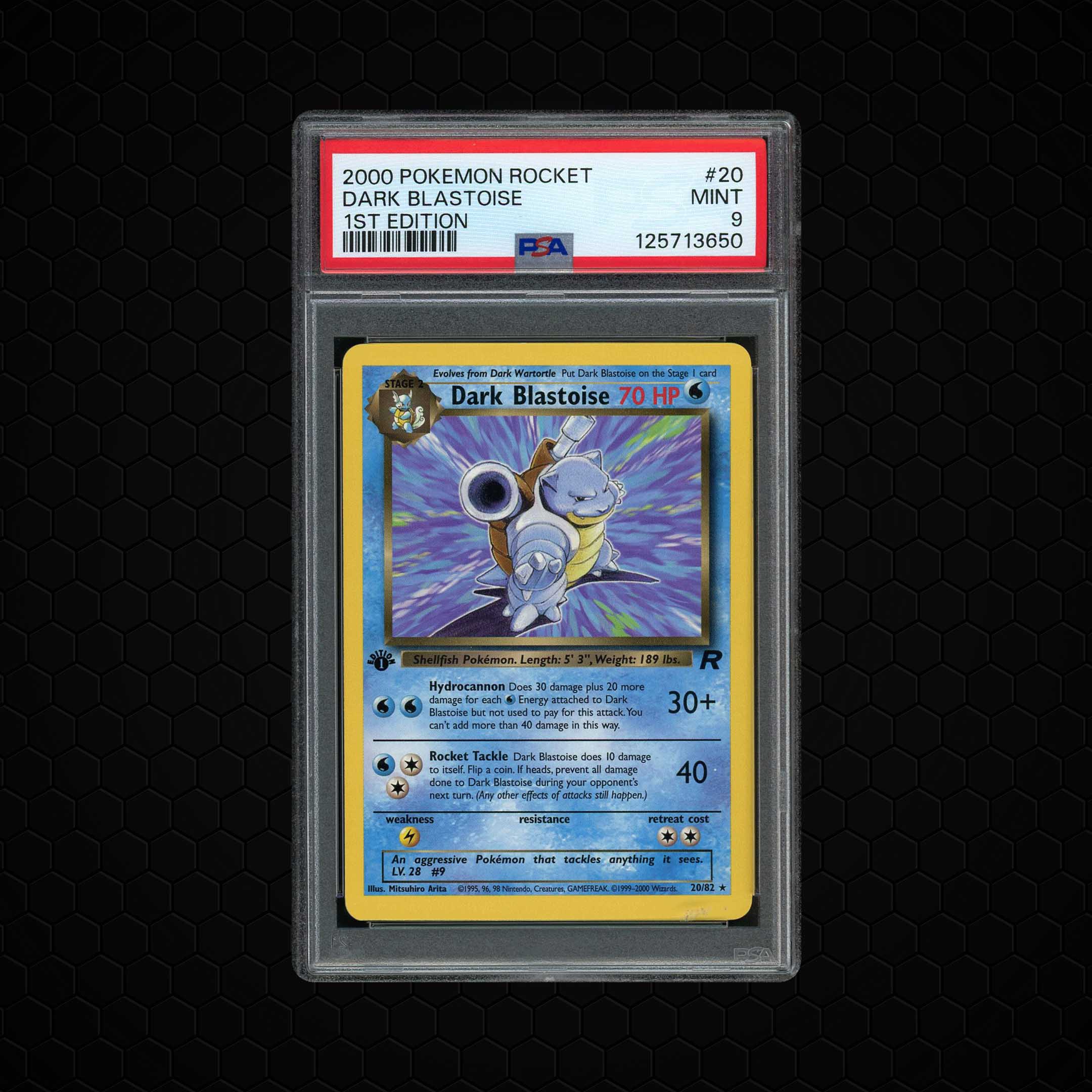 2000 Rocket 1st Edition Dark Blastoise #20 PSA 9
