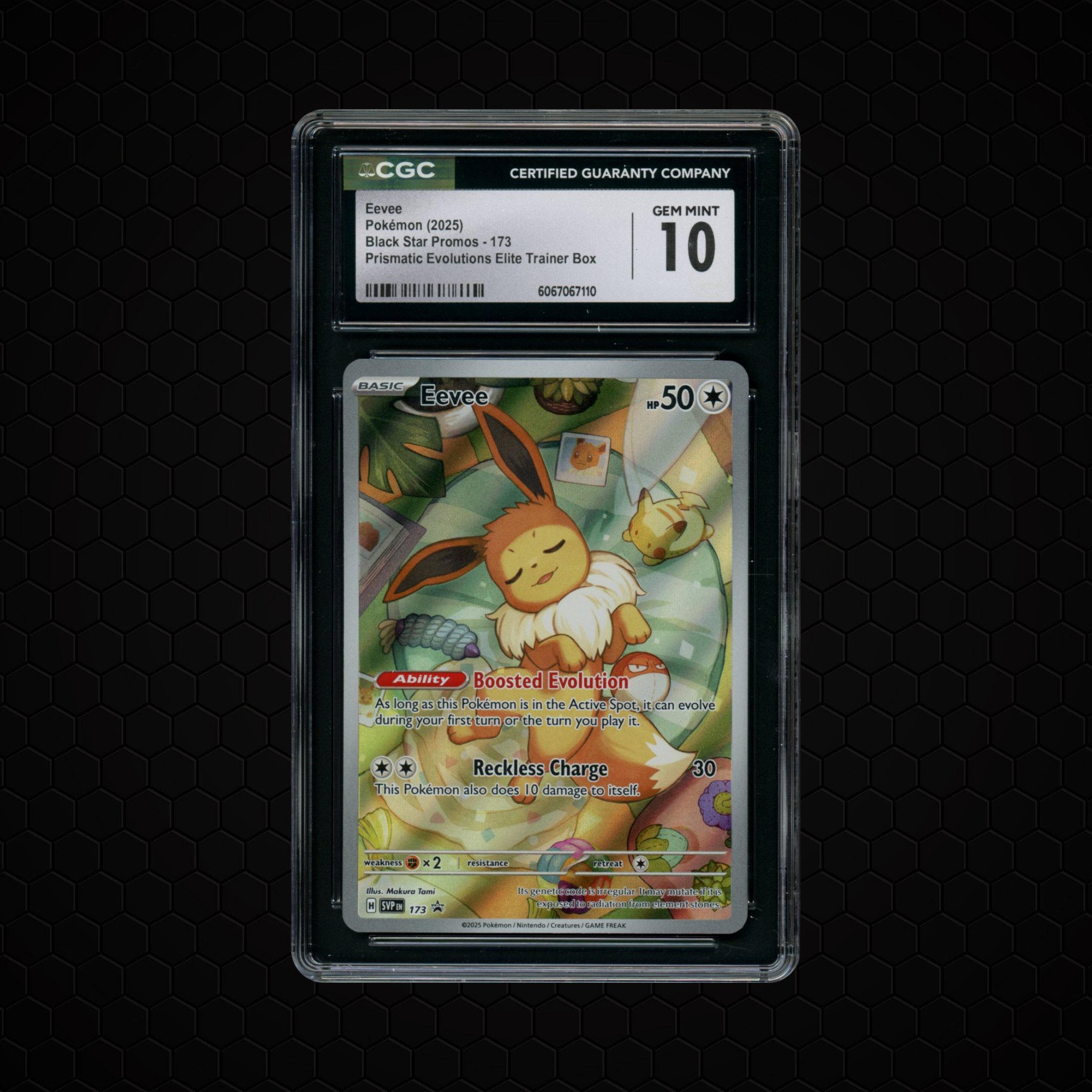 2025 Black Star Promo Eevee #173 CGC 10