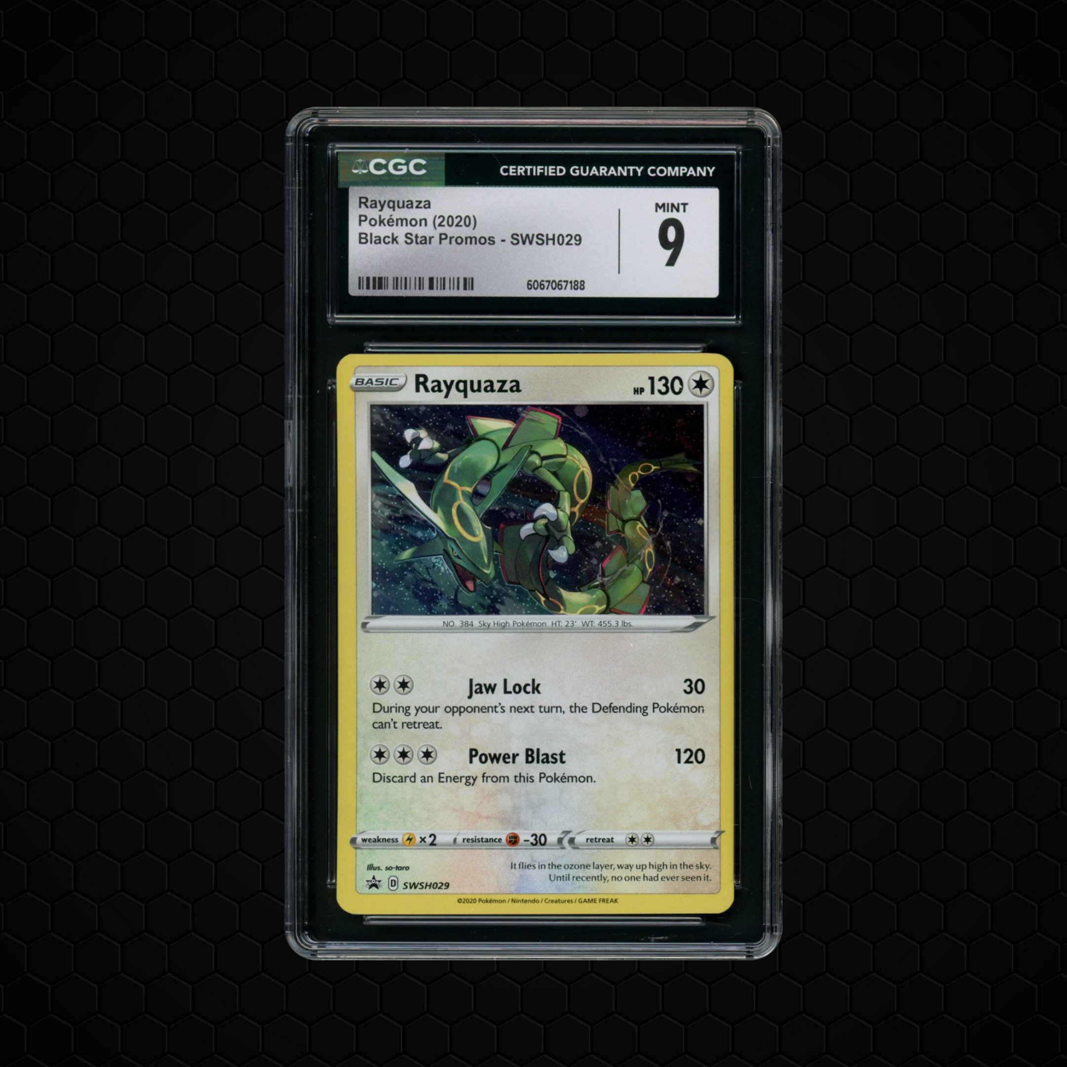 2020 Black Star Promo Rayquaza #SWSH029 CGC 9