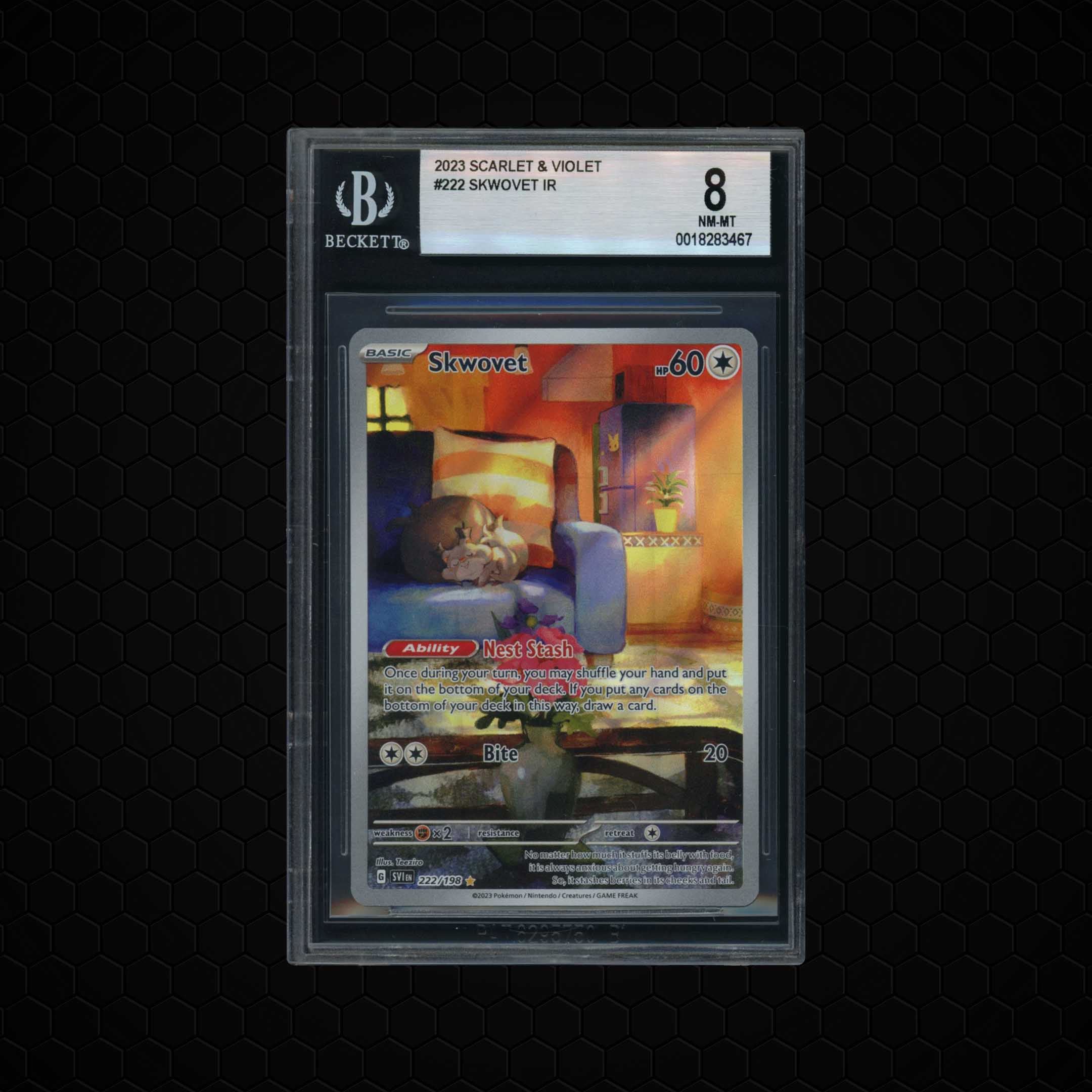 2023 Scarlet & Violet Skwovet #222 BGS 8