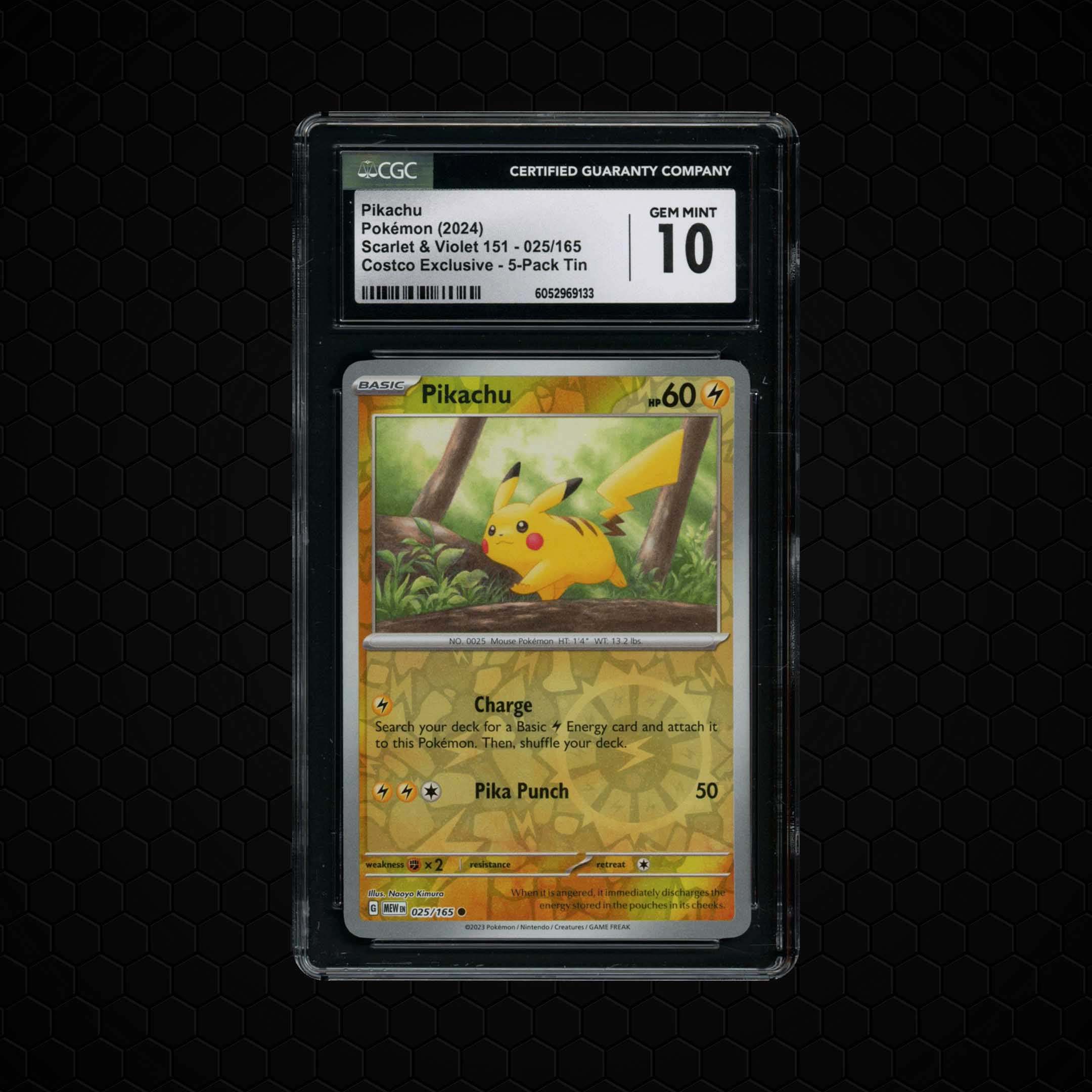 2024 Pokemon 151 Pikachu #25 CGC 10