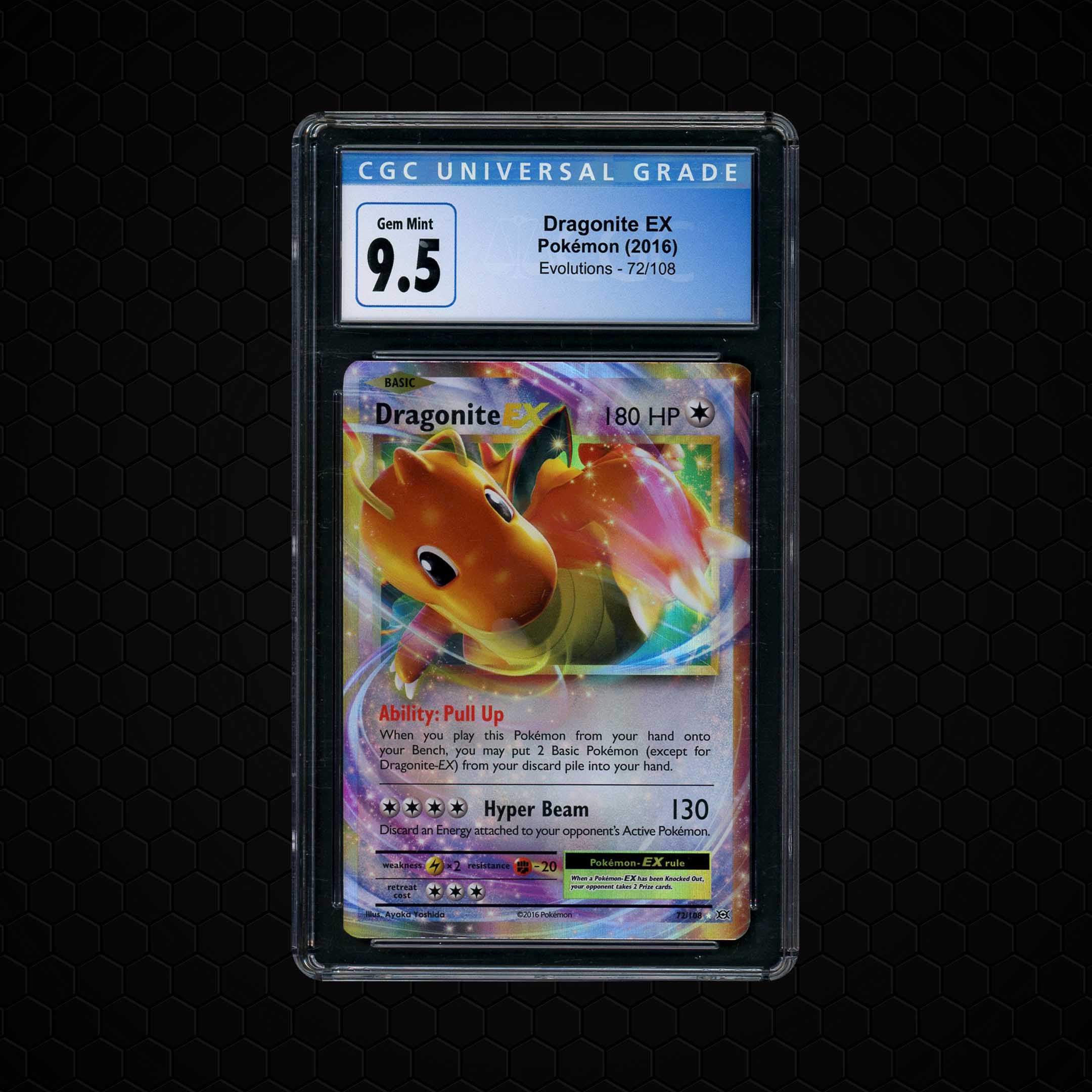 2016 Evolutions Dragonite EX #72 CGC 9.5