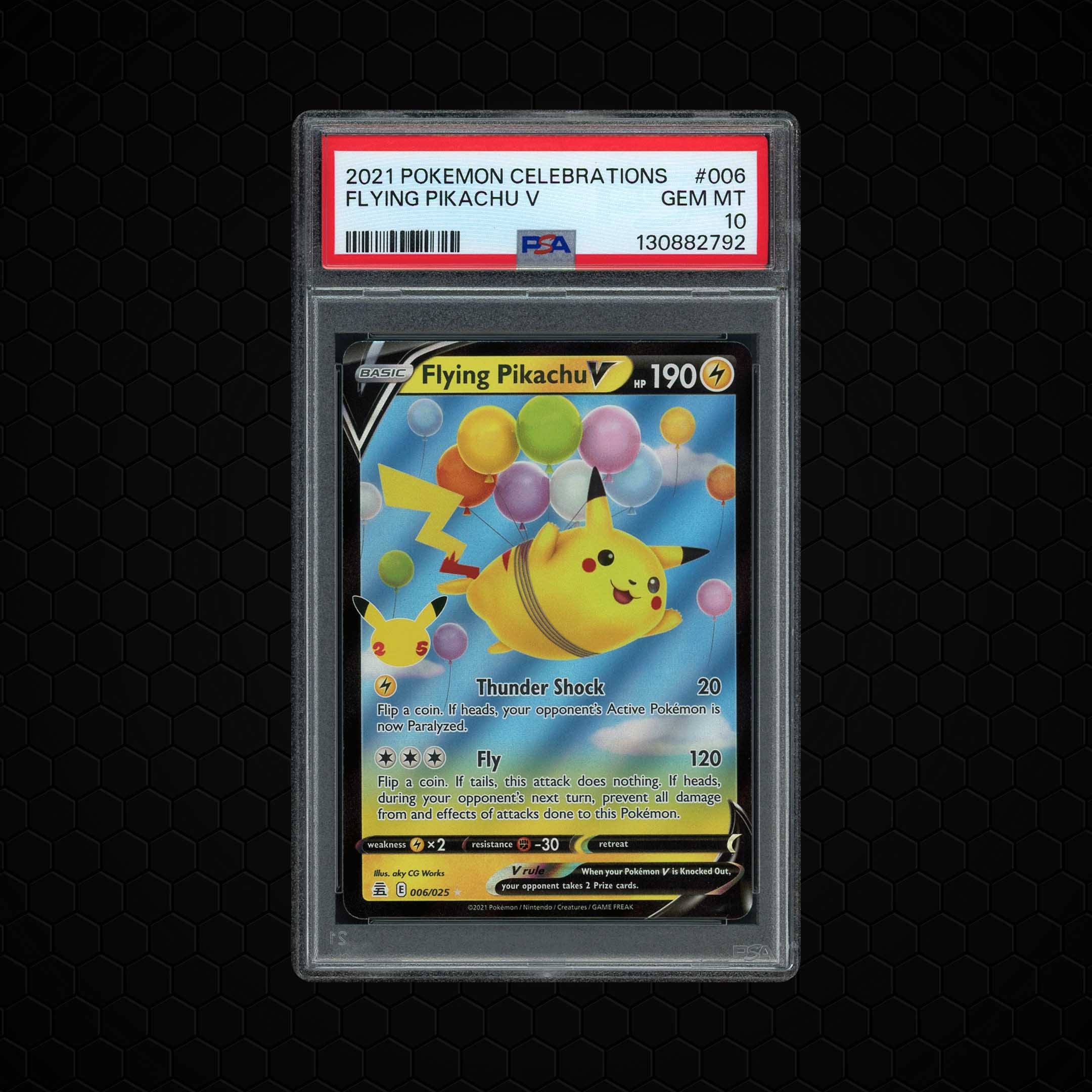 2021 Celebrations Flying Pikachu V #6 PSA 10