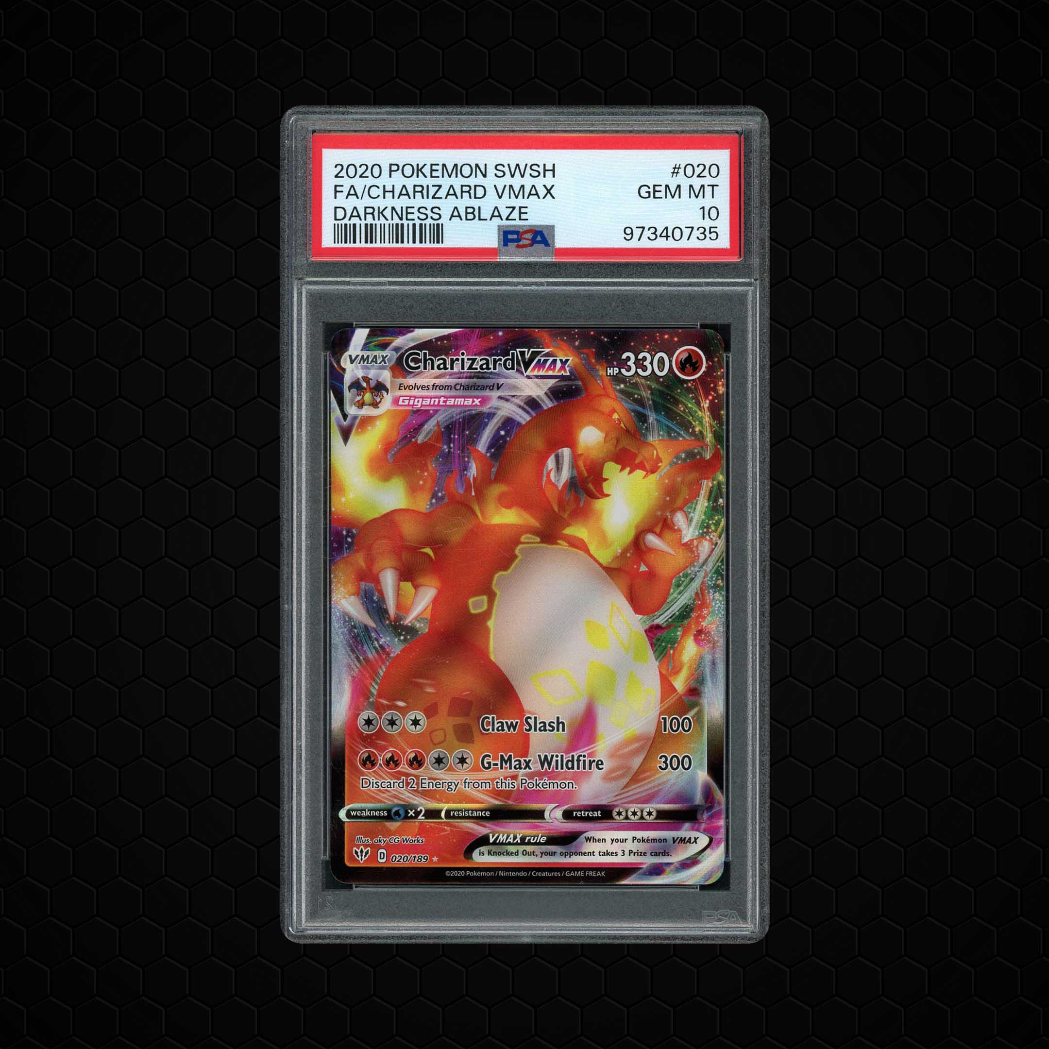 2020 Darkness Ablaze Charizard VMAX #20 PSA 10