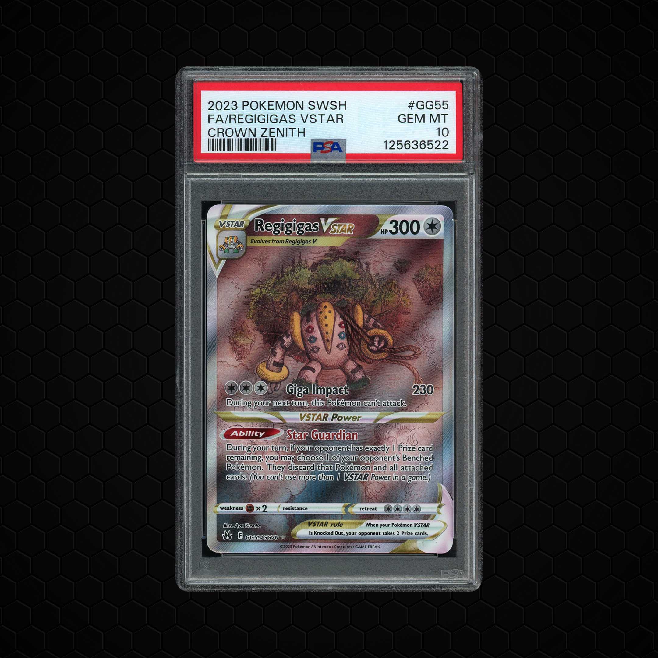 2023 Crown Zenith Regigigas VSTAR #GG55 PSA 10