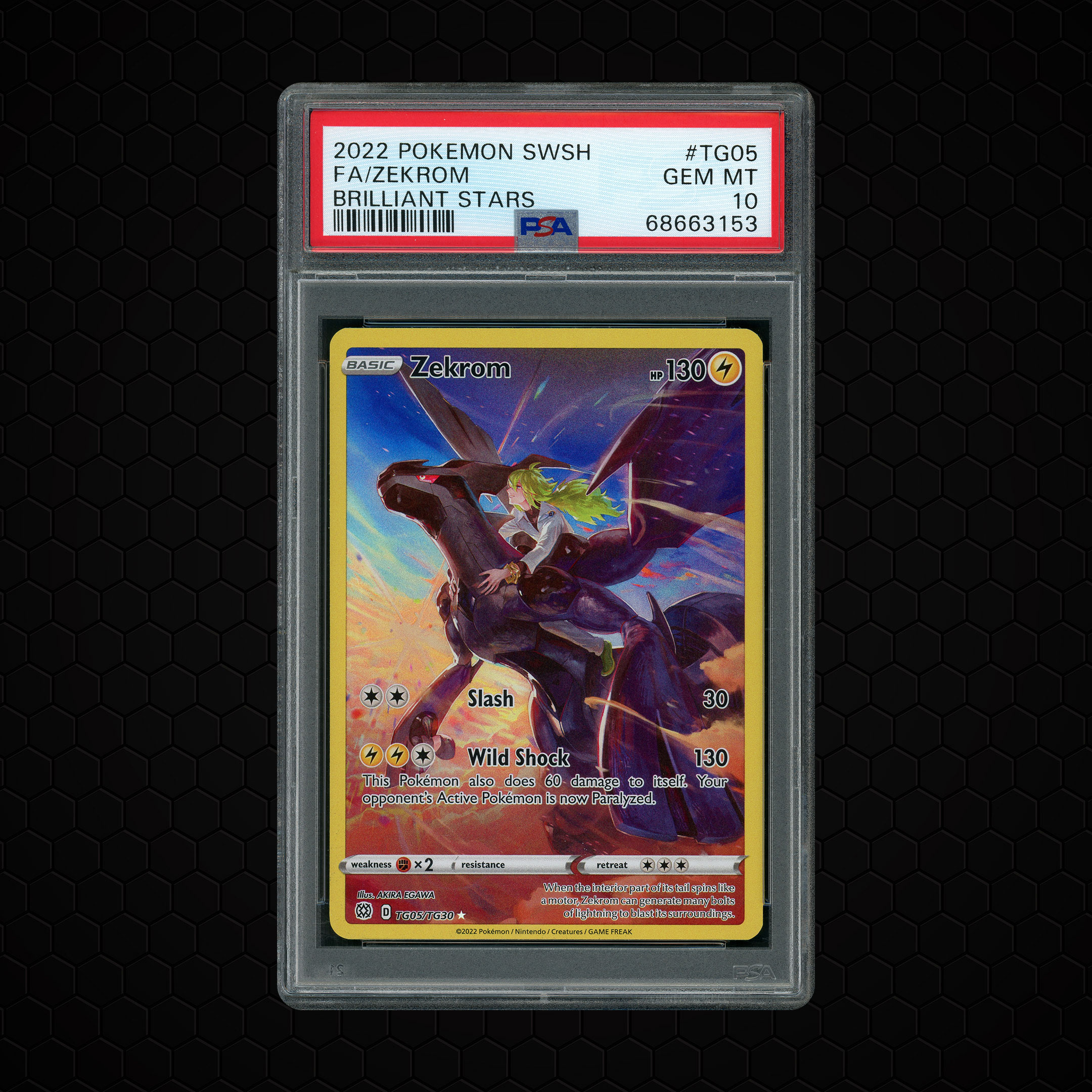 2022 Brilliant Stars Zekrom #TG05 PSA 10
