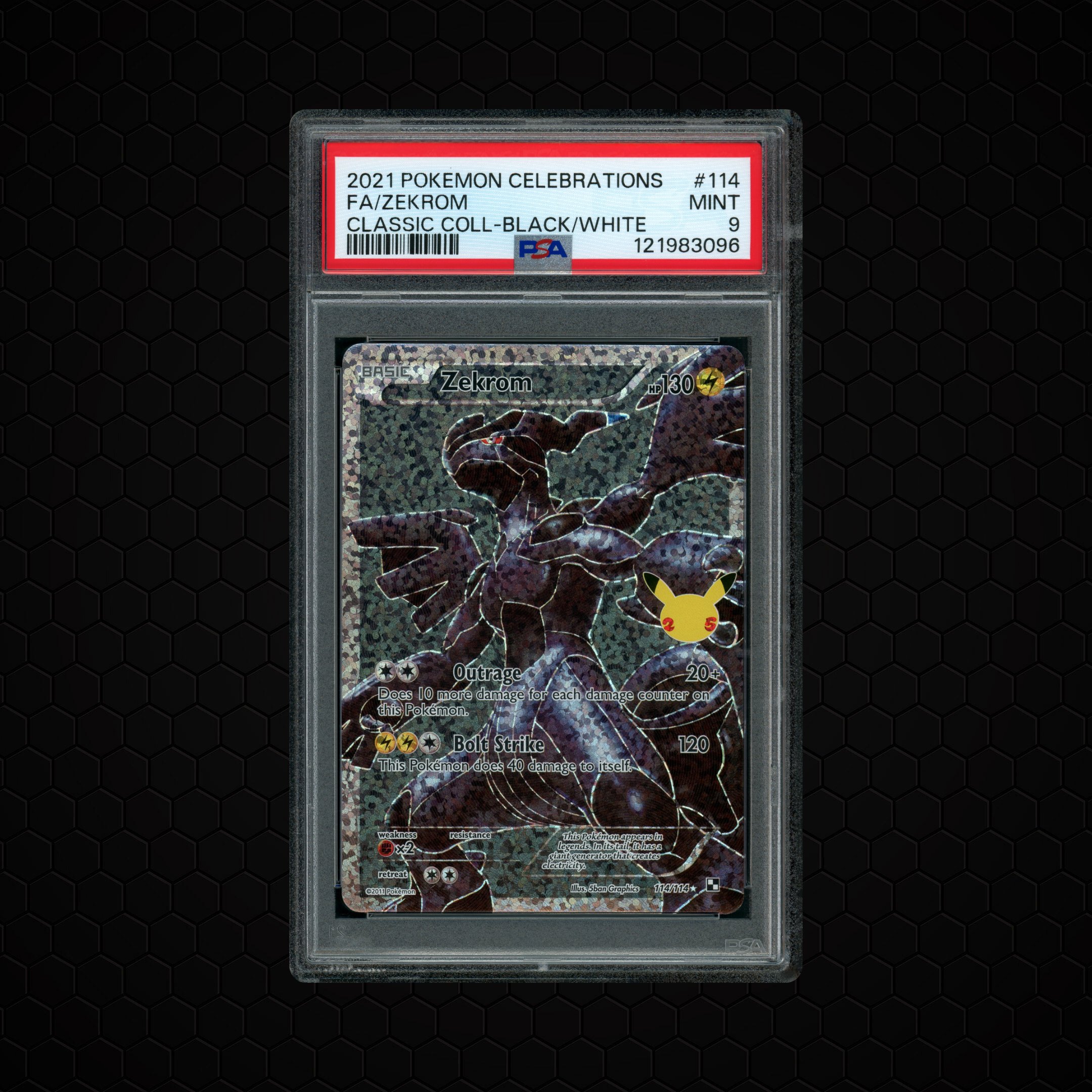 2021 Celebrations Classic Collection Zekrom #114 PSA 9