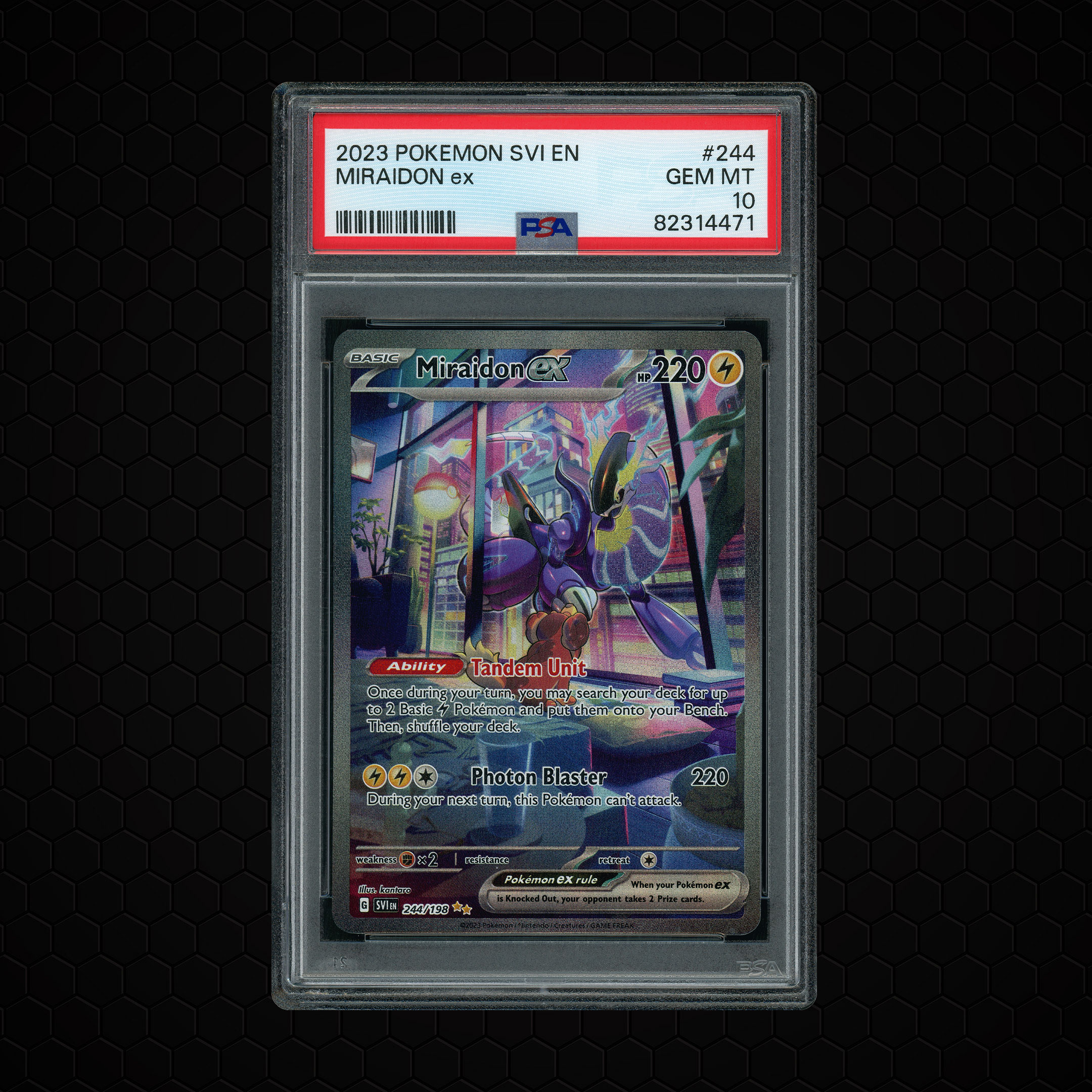2023 Scarlet & Violet Miraidon EX #244 PSA 10