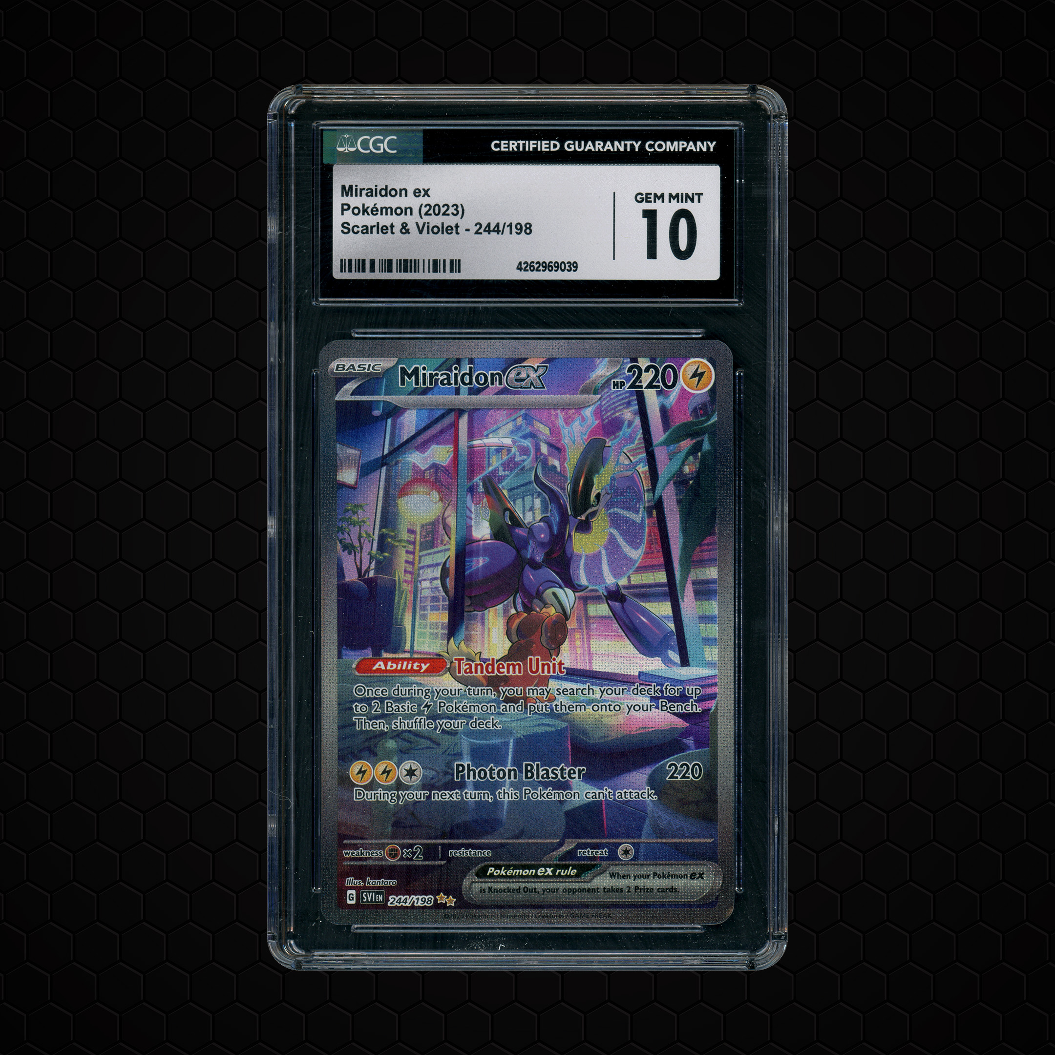 2023 Scarlet & Violet Miraidon EX #244 CGC 10