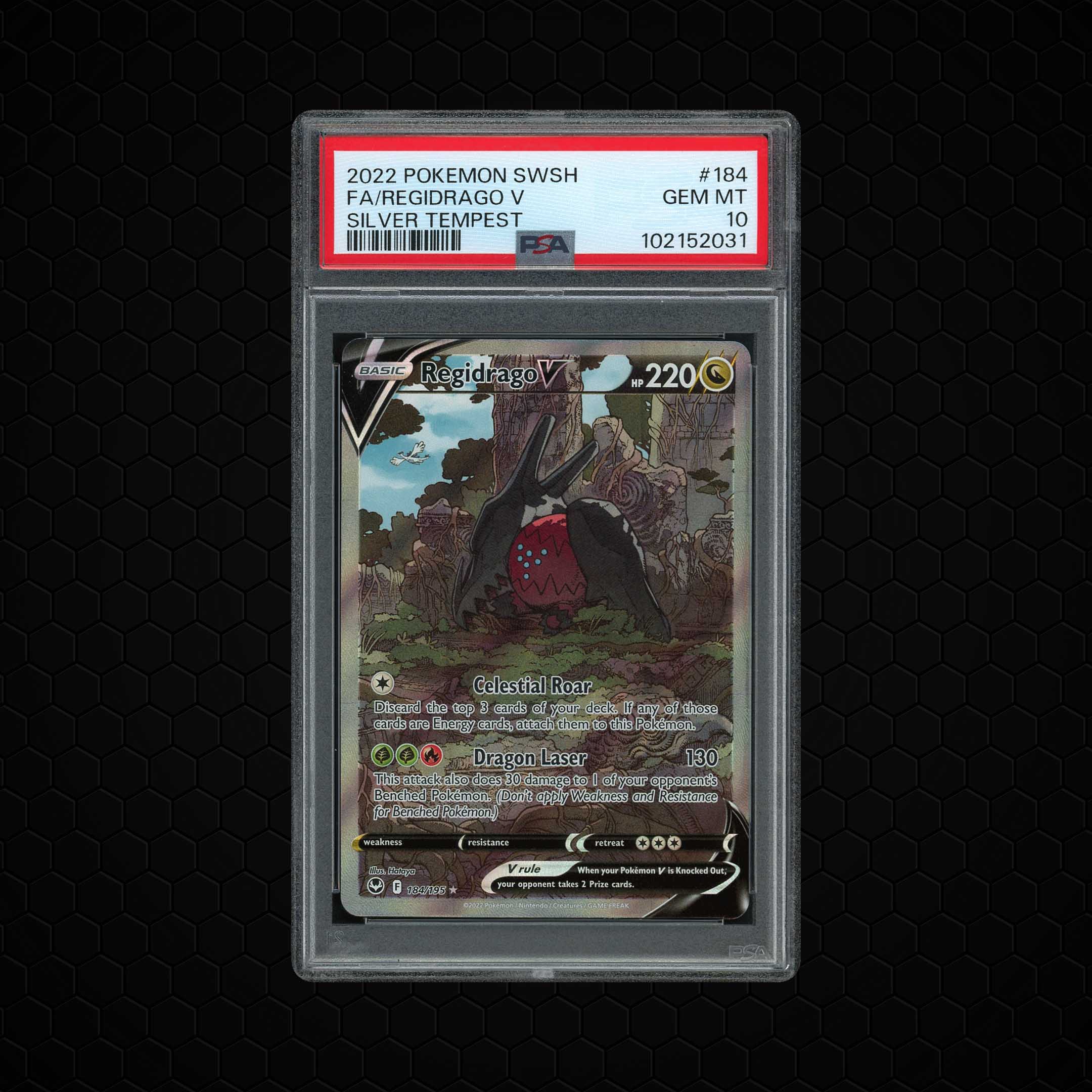 2022 Silver Tempest Regidrago V #184 PSA 10