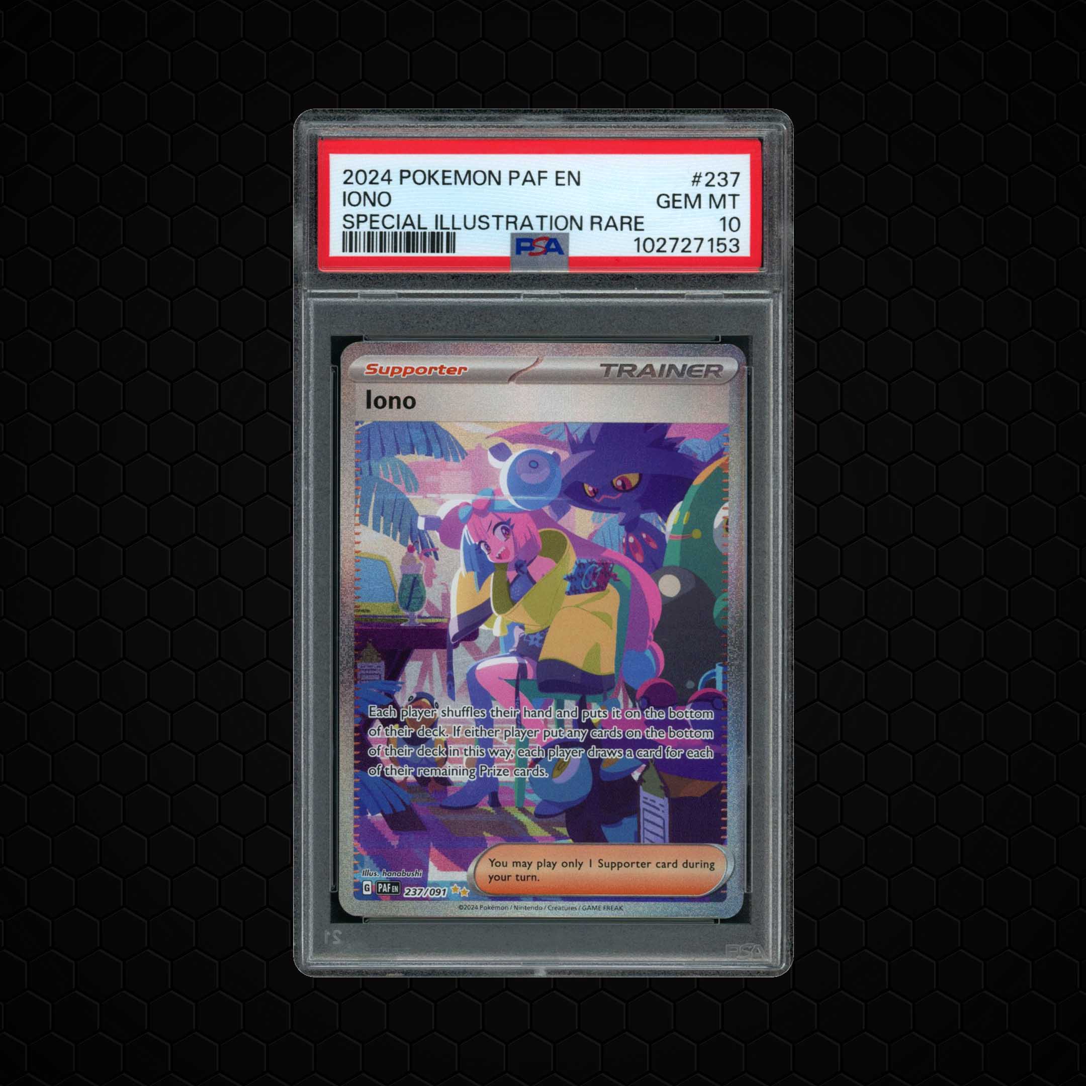 2024 Paldean Fates Iono #237 PSA 10