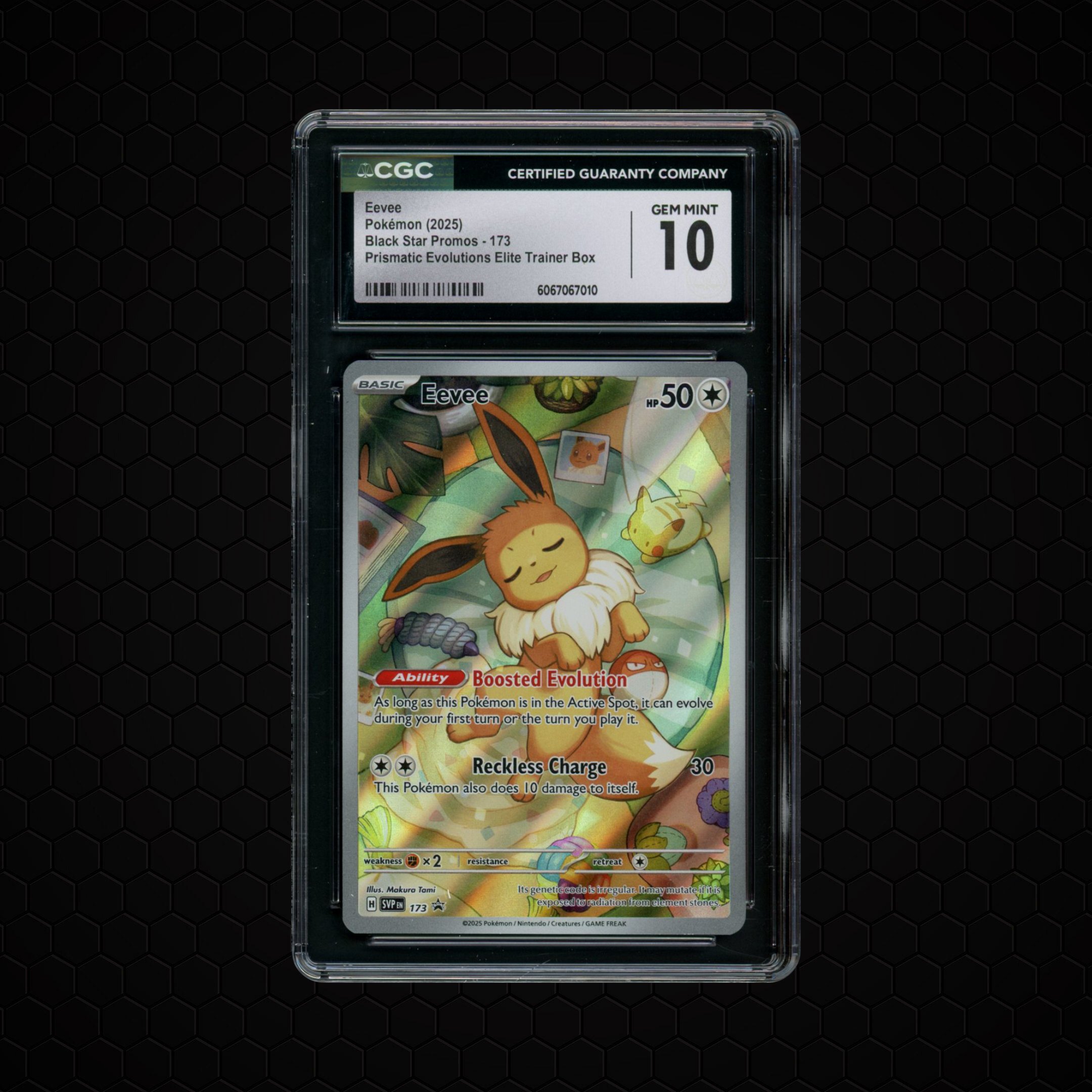 2025 Black Star Promo Eevee #173 CGC 10