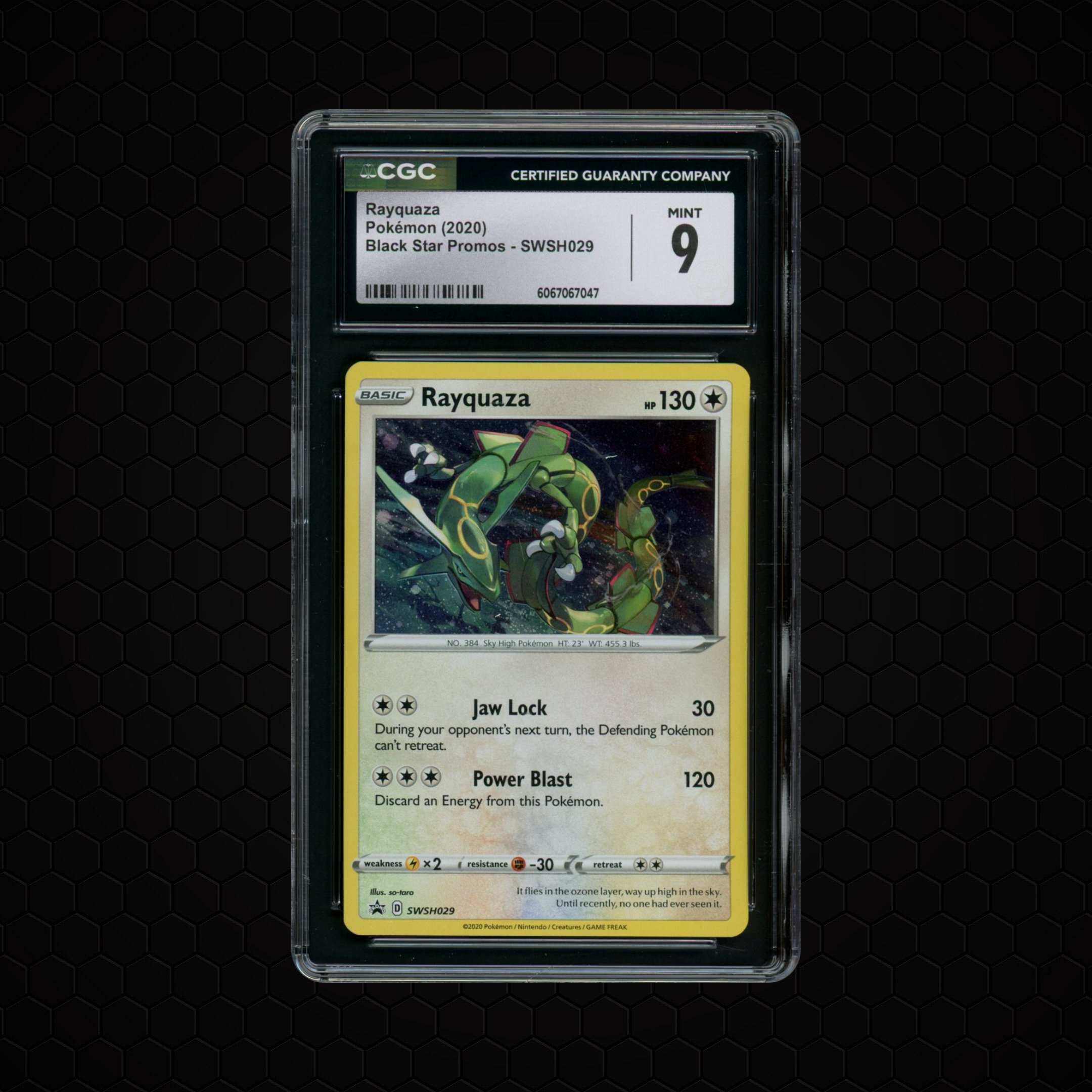 2020 Black Star Promo Rayquaza #SWSH029 CGC 9