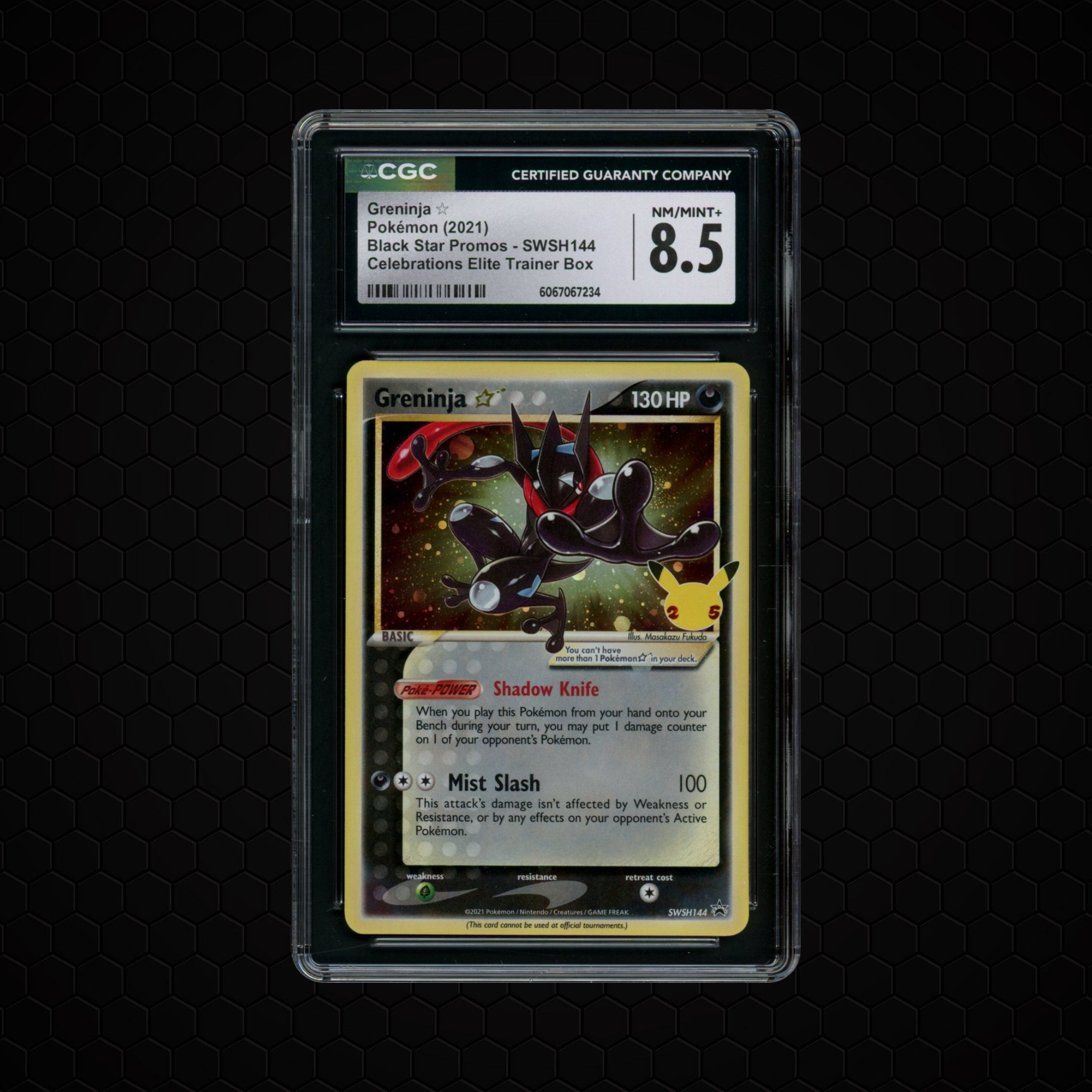 2021 Black Star Promo Gold Star Greninja #SWSH144 CGC 8.5