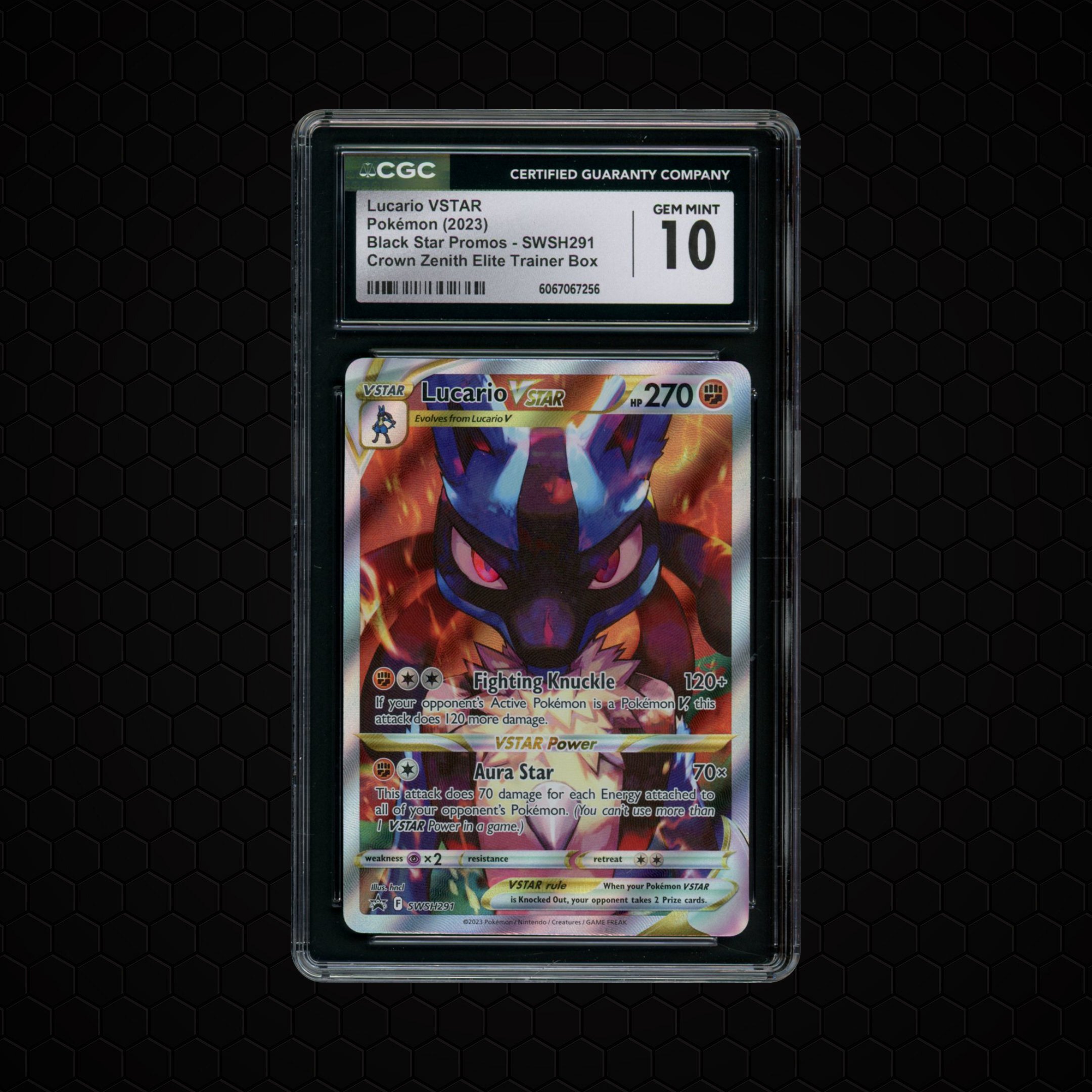 2023 Black Star Promo Lucario VSTAR #SWSH291 CGC 10