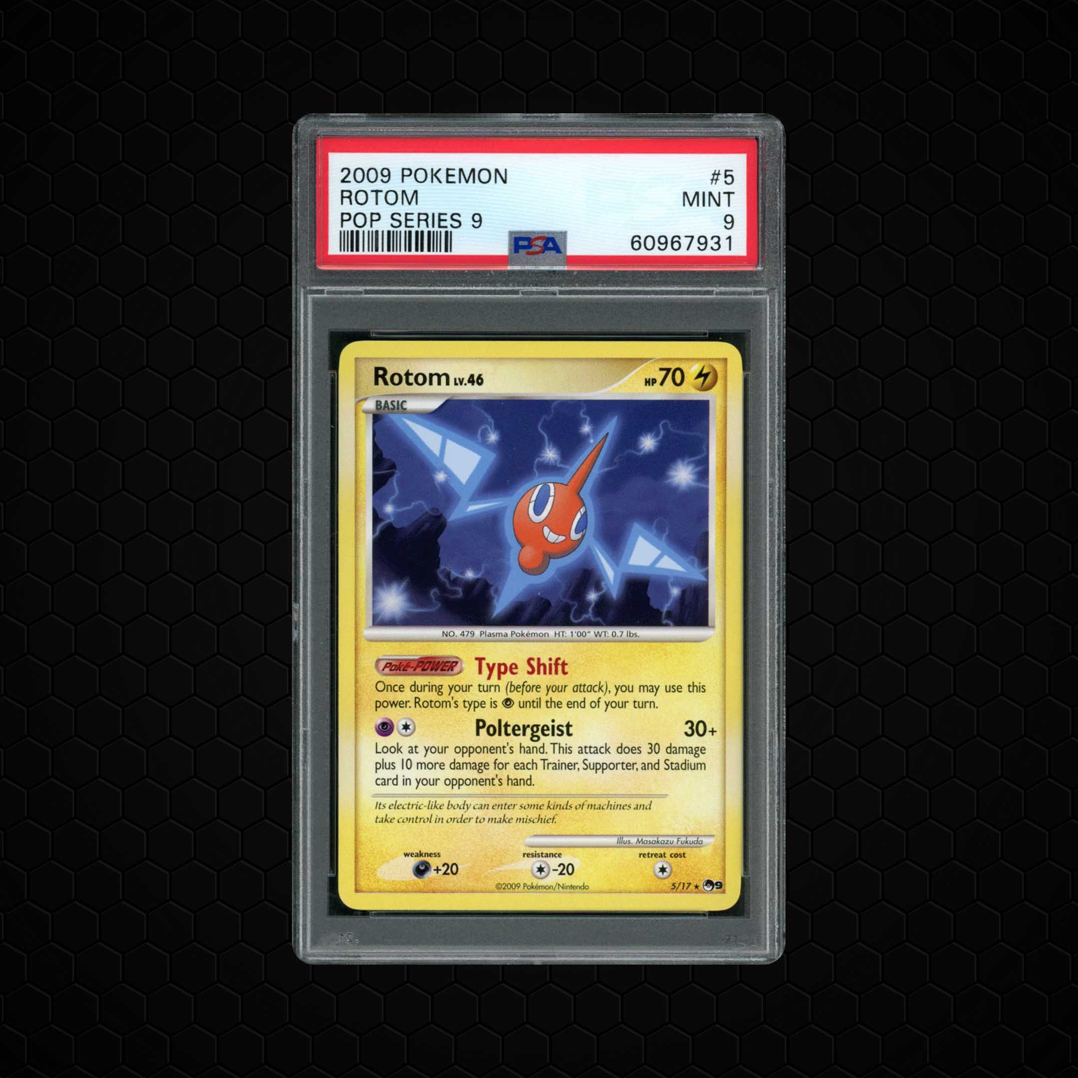 2009 Pop Series 9 Rotom #5 PSA 9