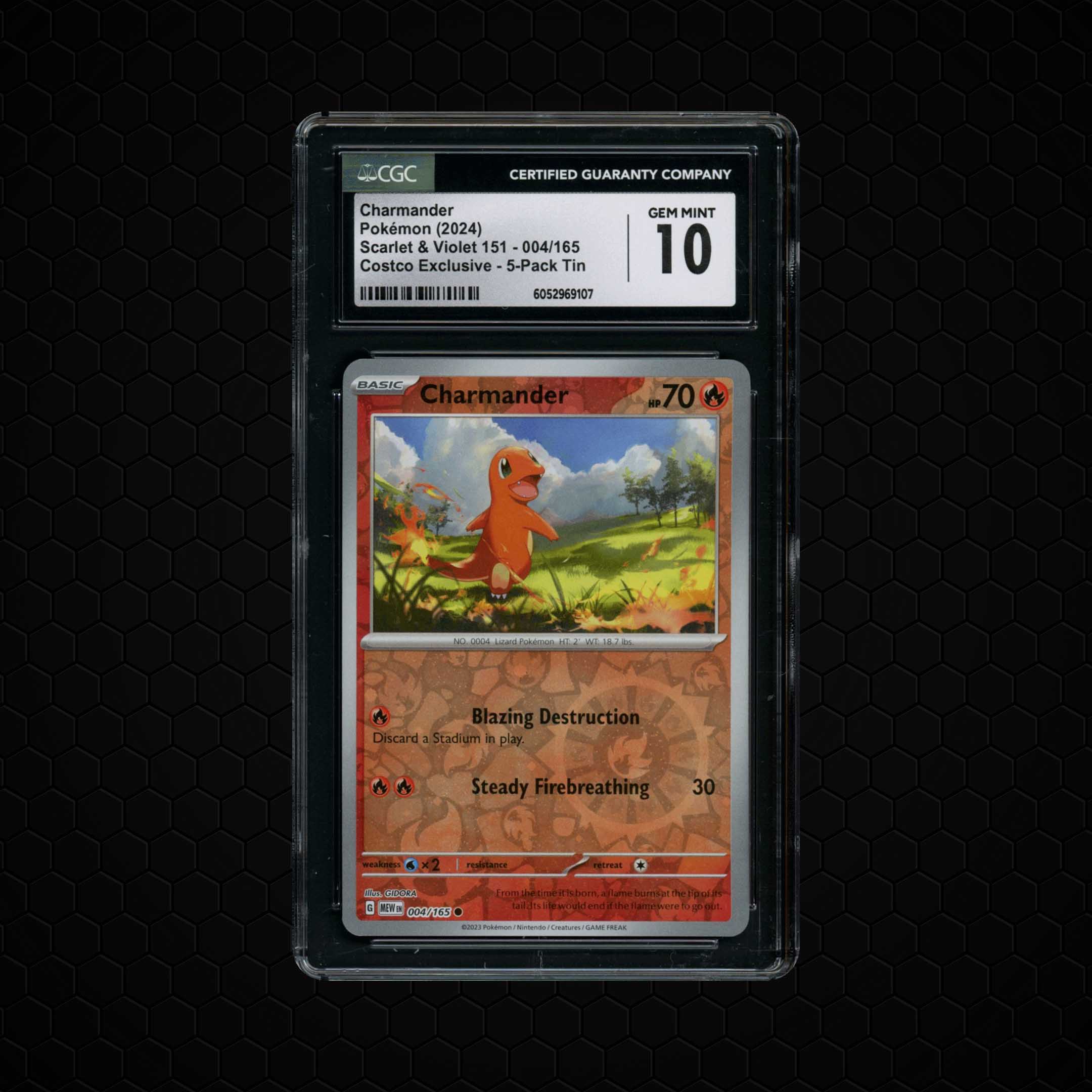 2024 Pokemon 151 Charmander #4 CGC 10