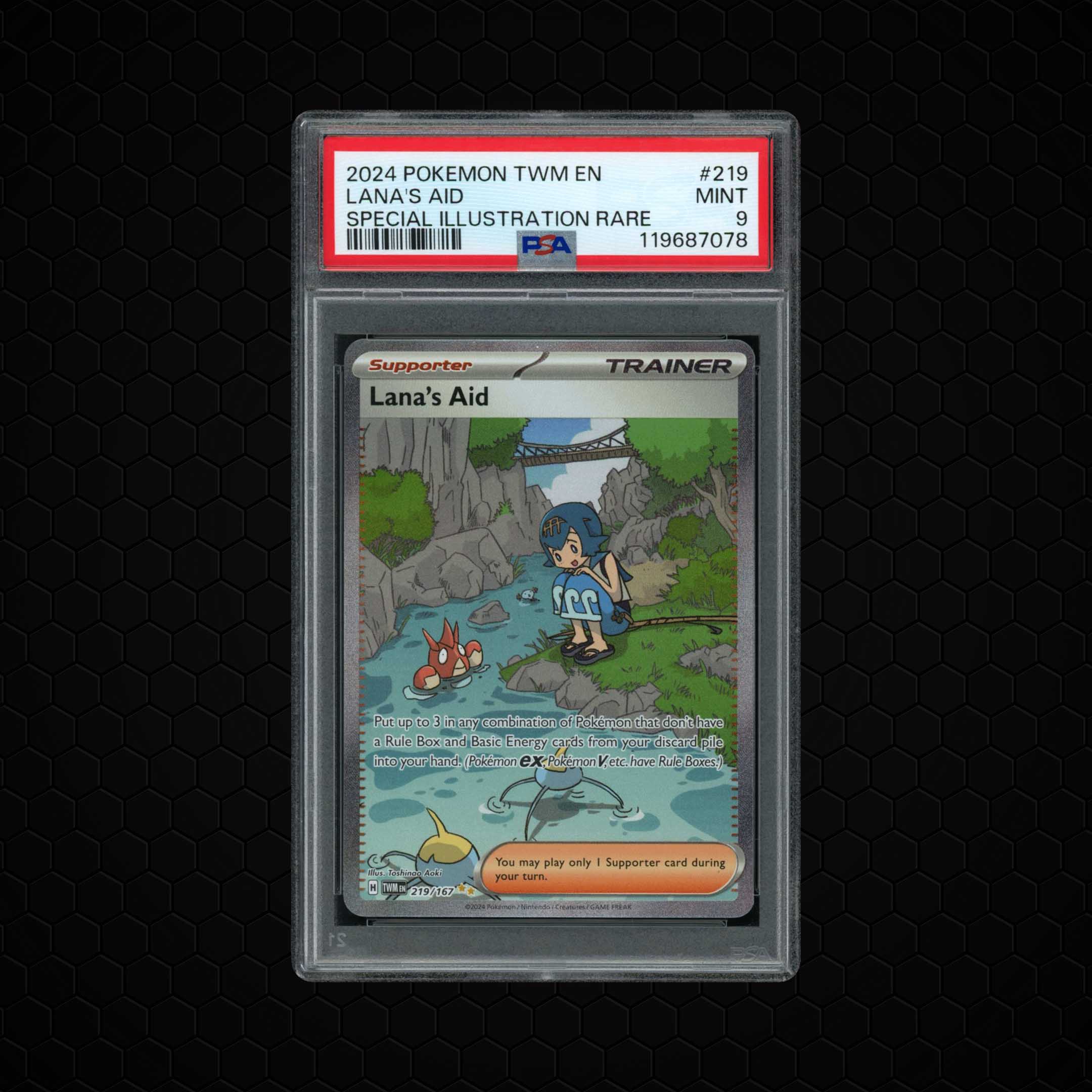 2024 Twilight Masquerade Lana's Aid #219 PSA 9