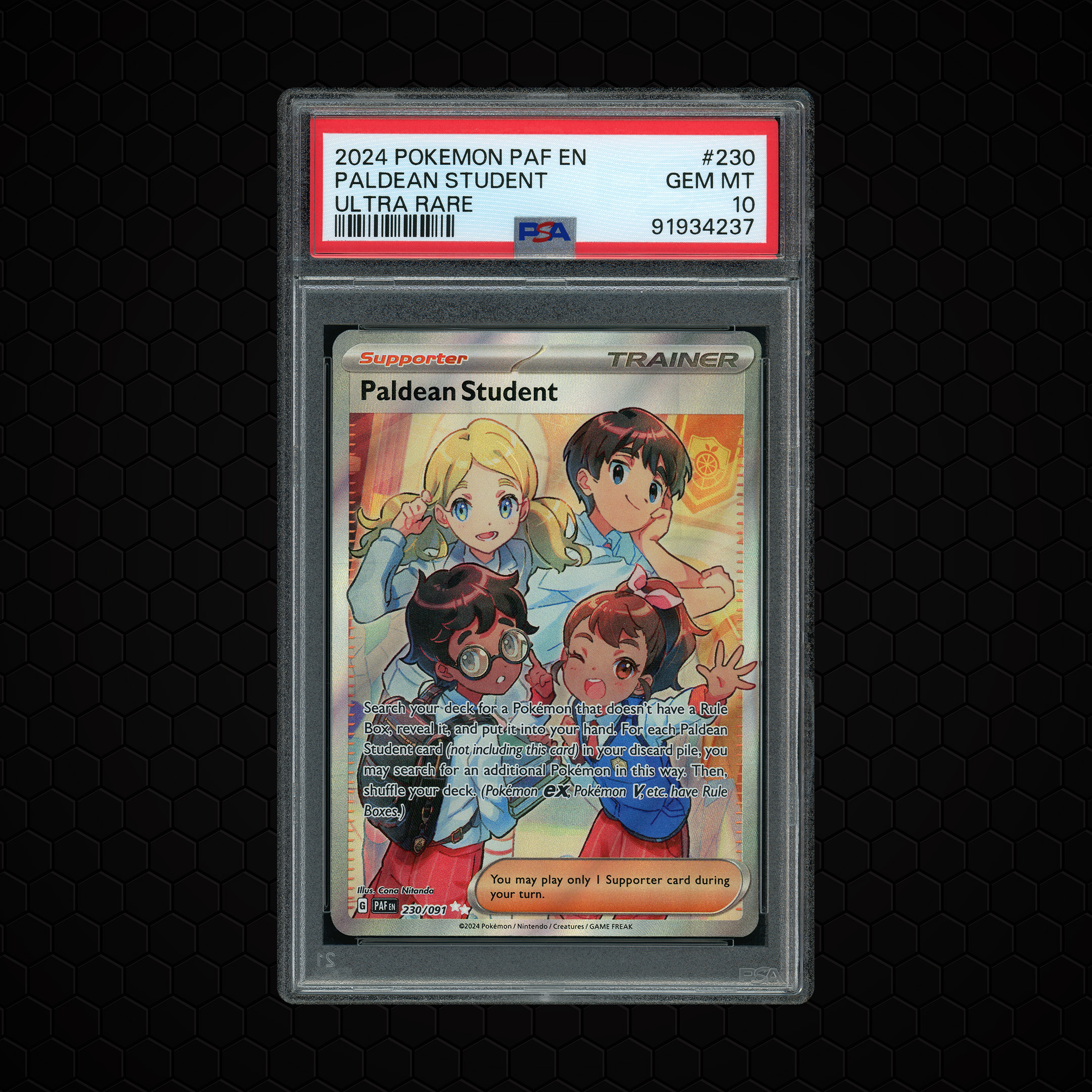 2024 Paldean Fates Paldean Student #230 PSA 10