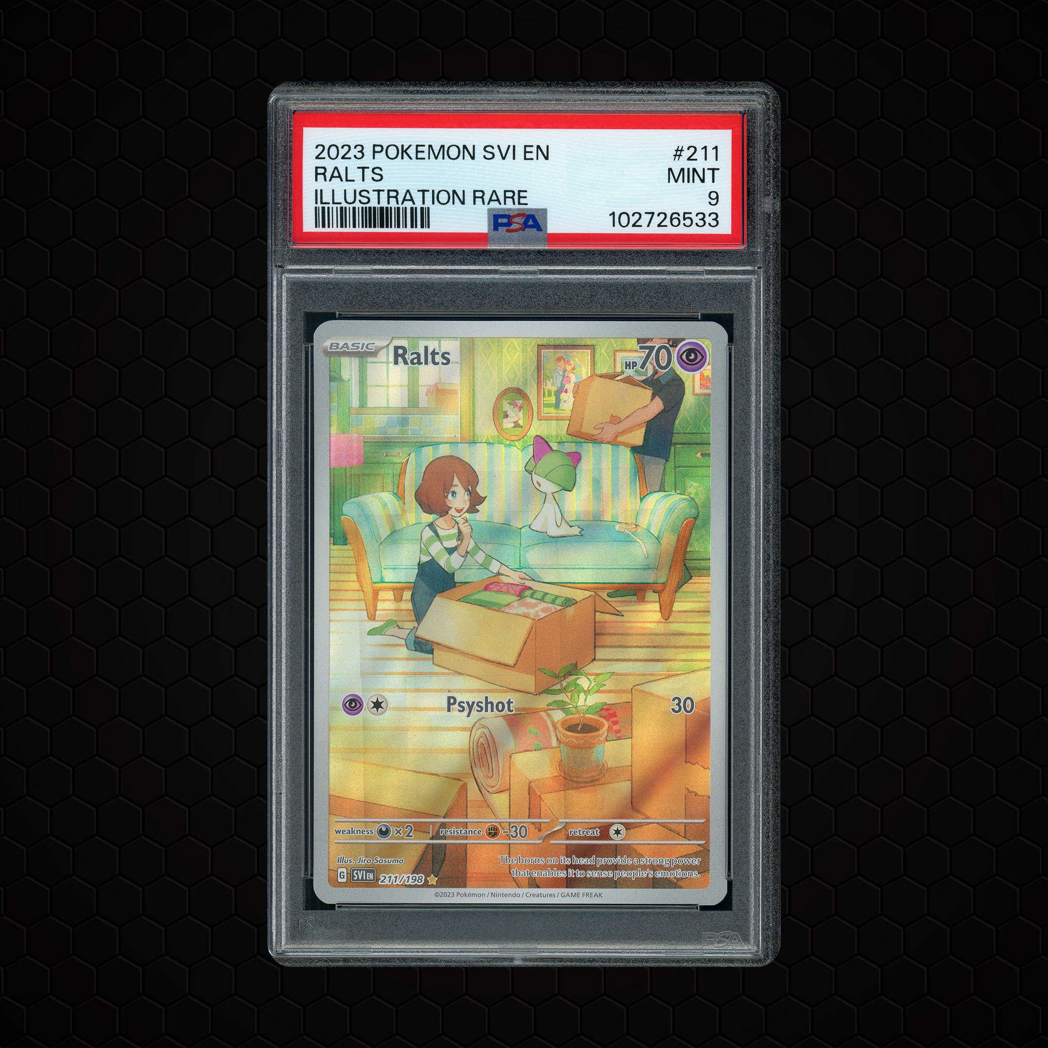 2023 Scarlet & Violet Ralts #211 PSA 9