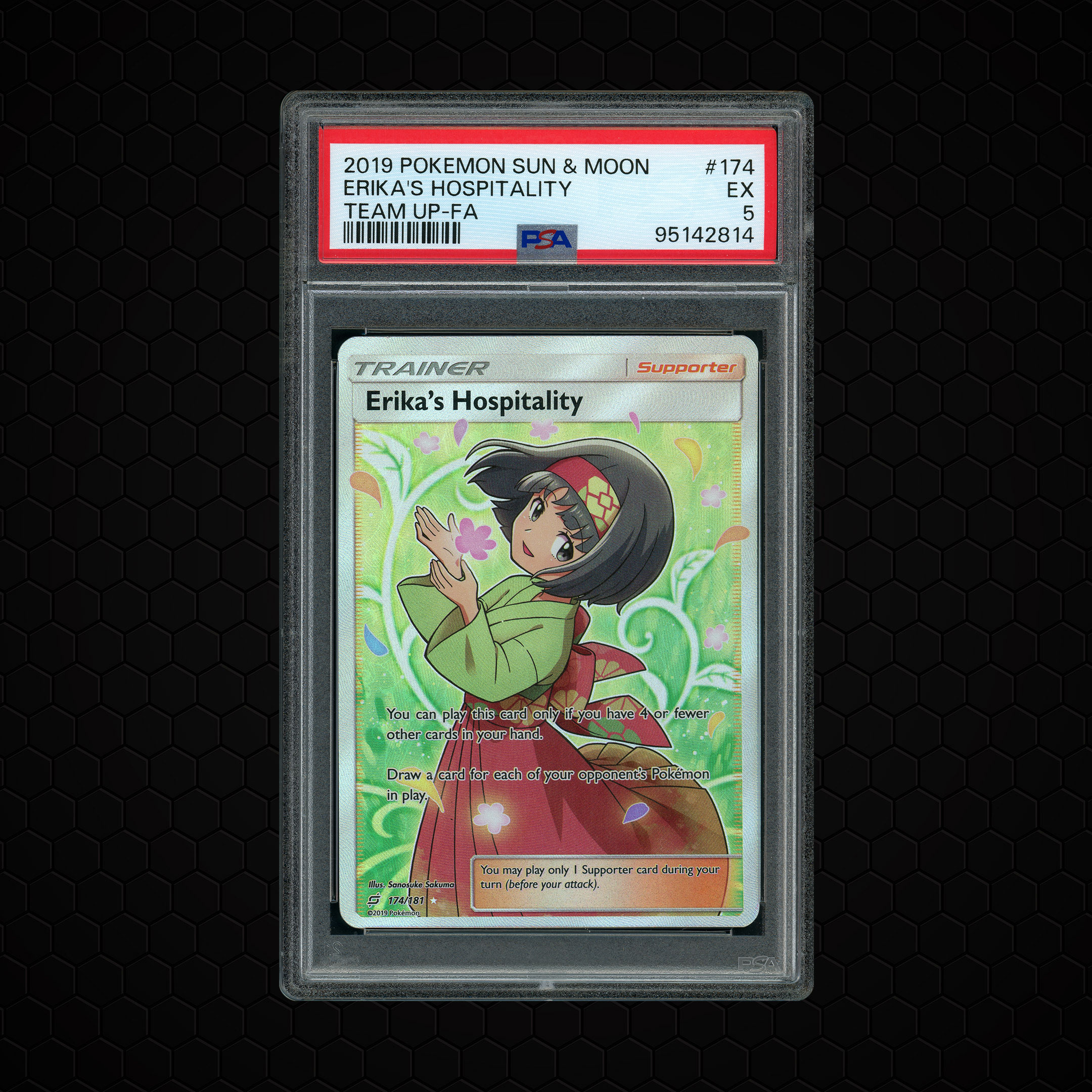 2019 Team Up Erika's Hospitality #174 PSA 5