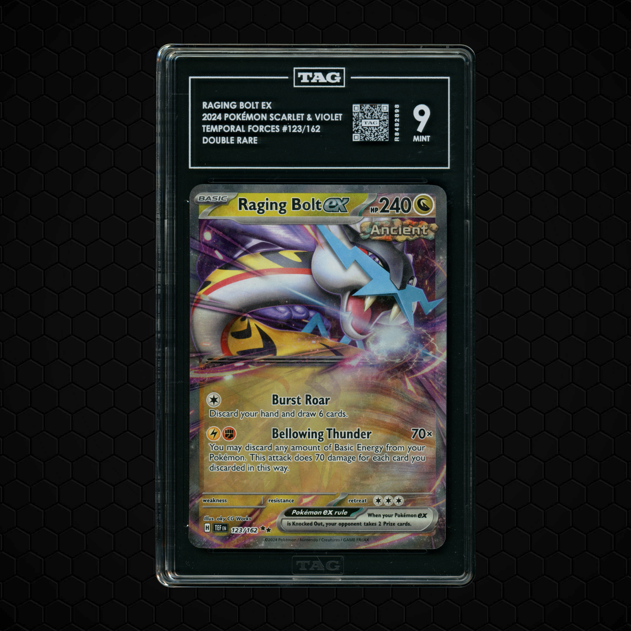 2024 Temporal Forces Raging Bolt EX #123 TAG 9
