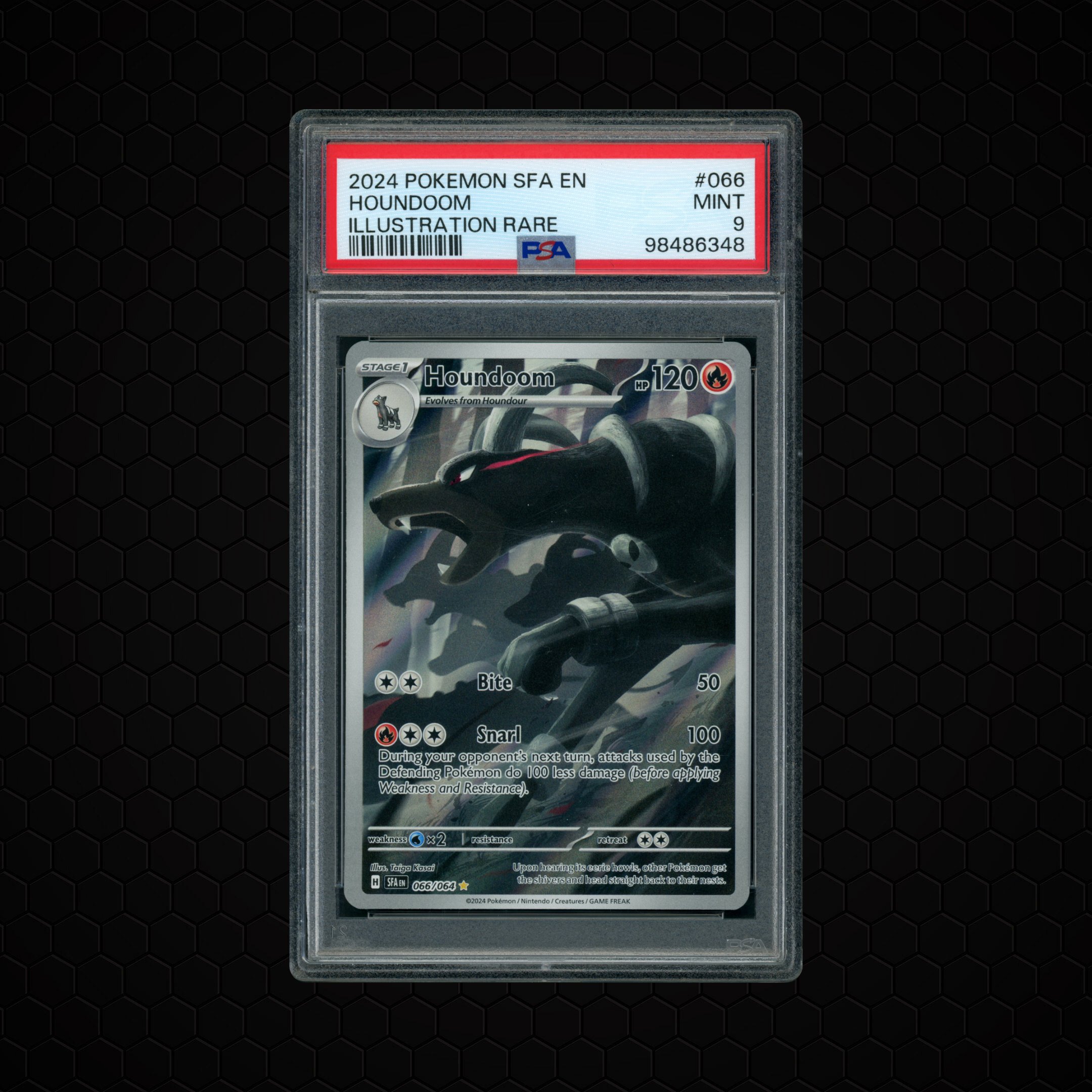 2024 Shrouded Fable Houndoom #66 PSA 9