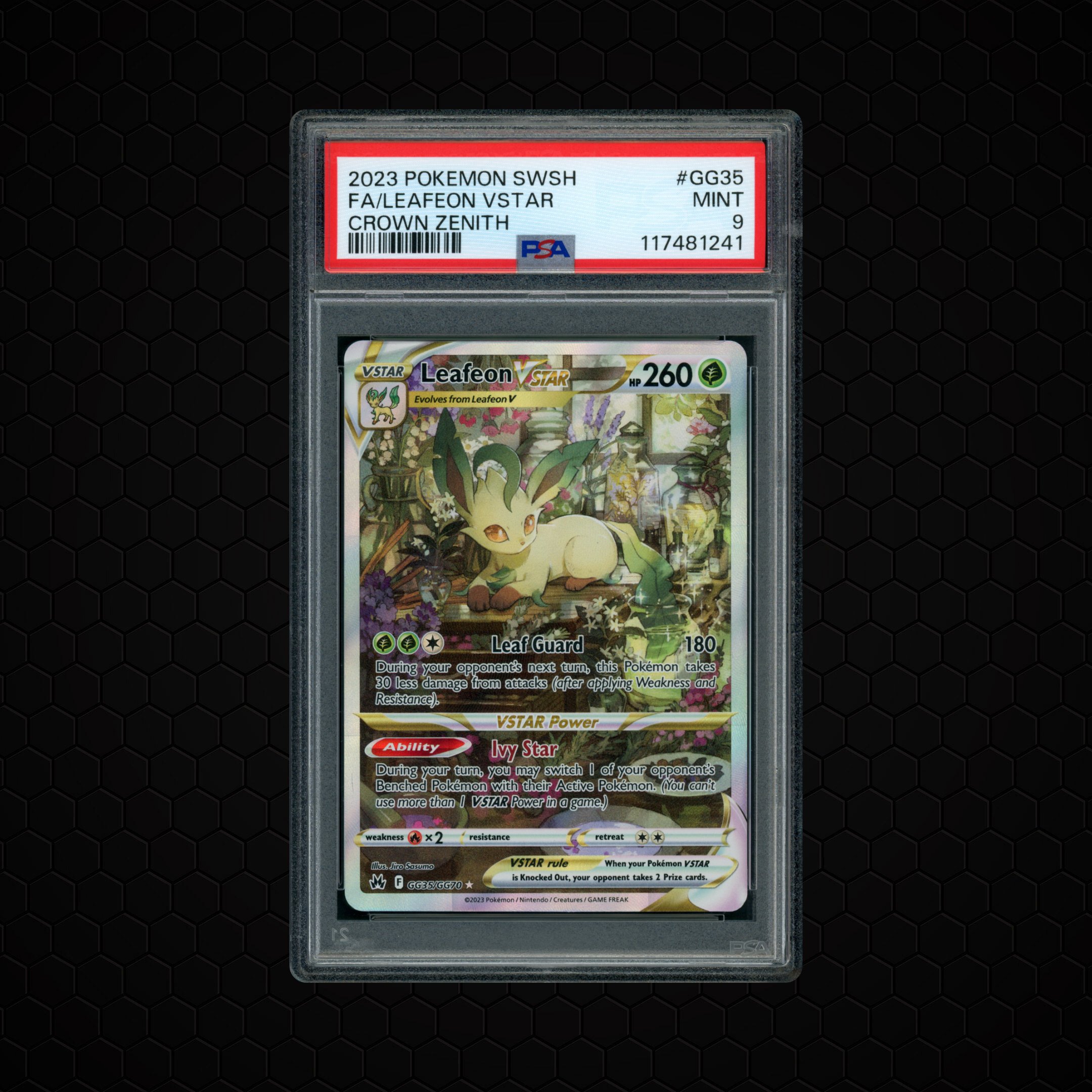 2023 Crown Zenith Leafeon VSTAR #GG35 PSA 9