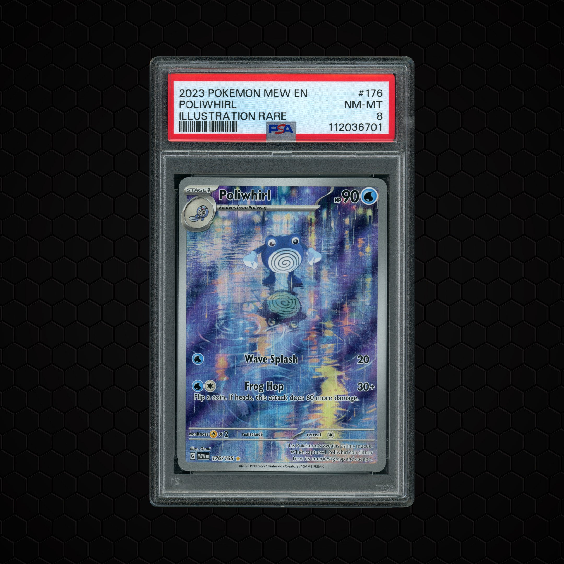 2023 Pokemon 151 Poliwhirl #176 PSA 8