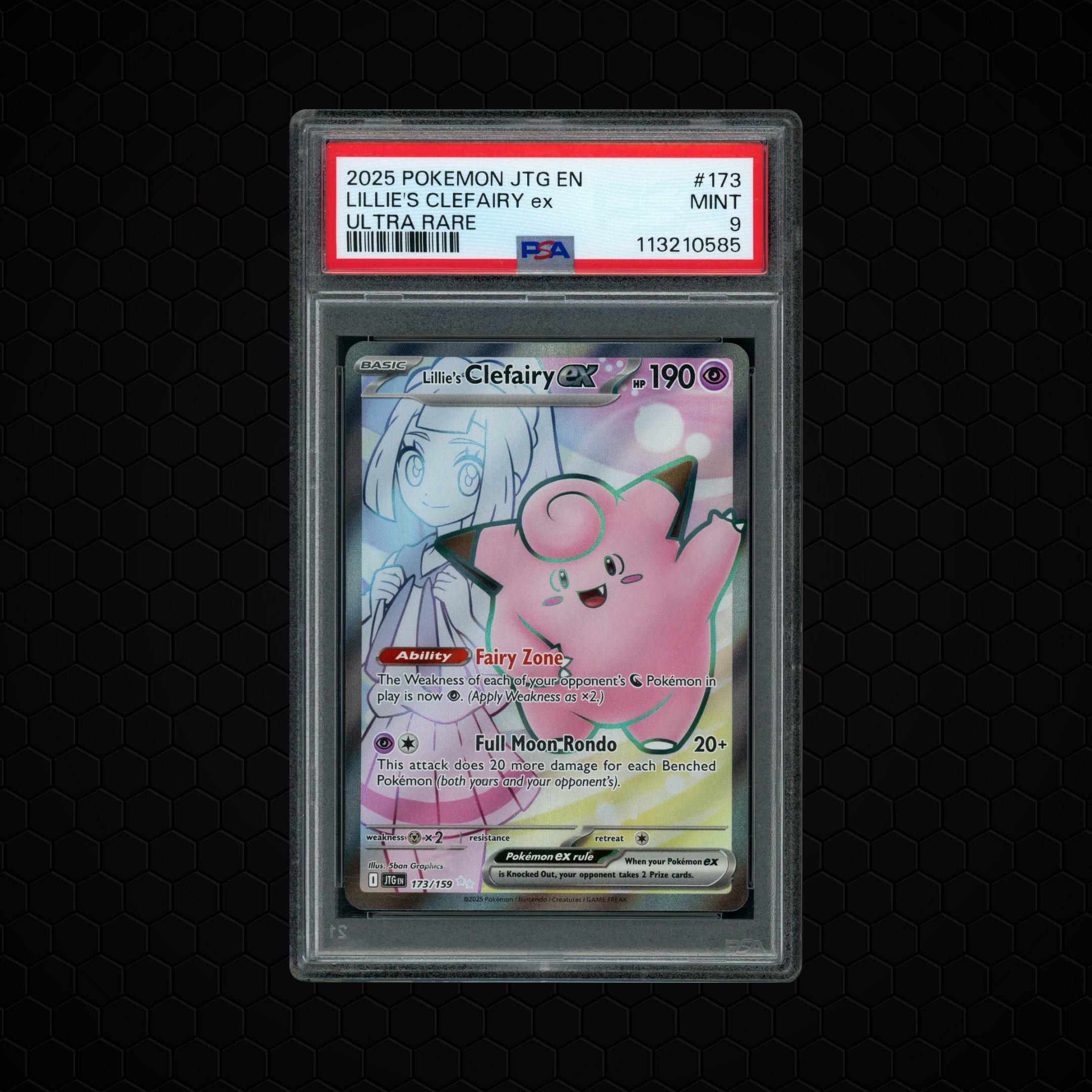 2025 Journey Together Lillie's Clefairy EX #173 PSA 9
