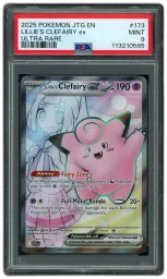 2025 Journey Together Lillie's Clefairy EX #173 PSA 9 on Beezie.