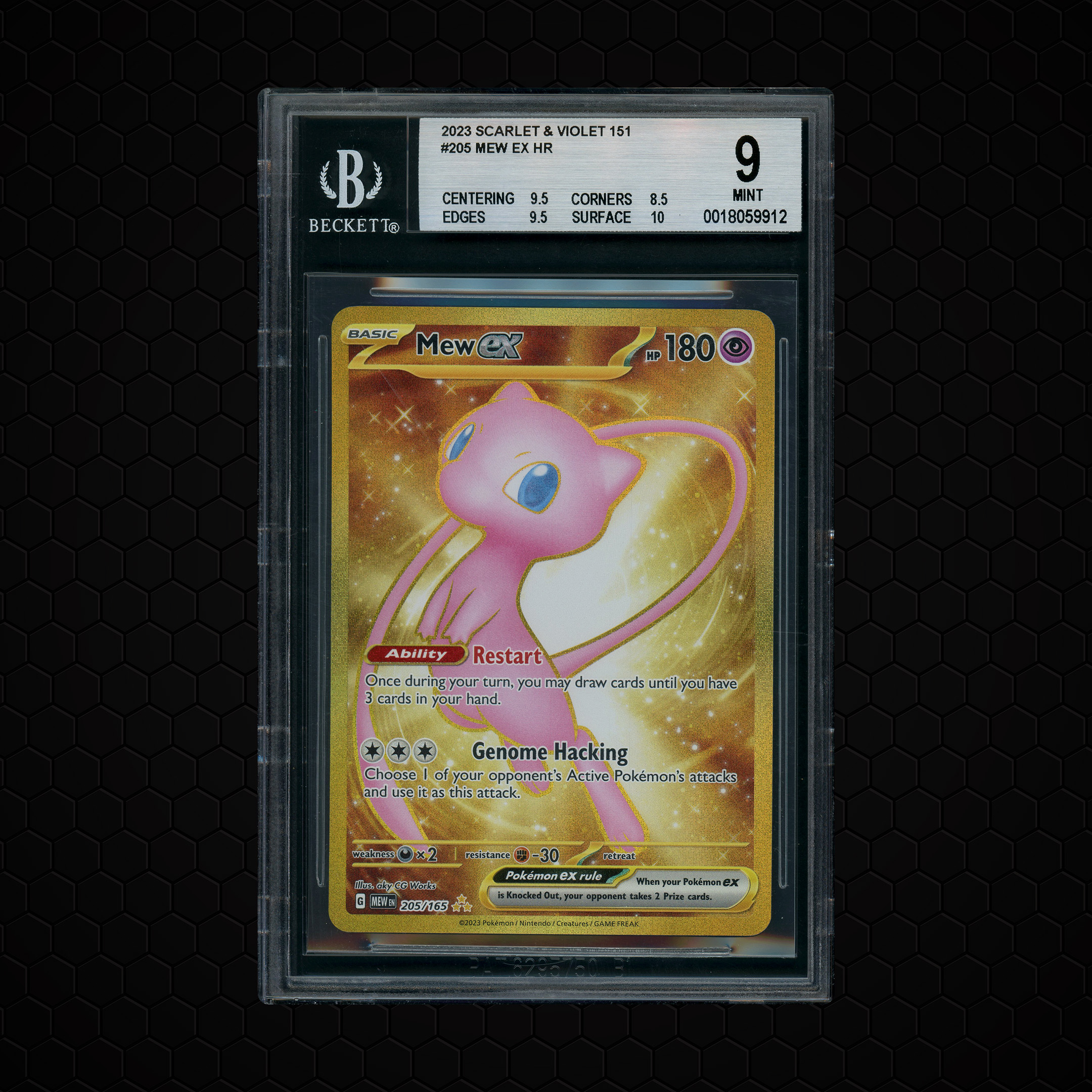 2023 Pokemon 151 Mew EX #205 BGS 9