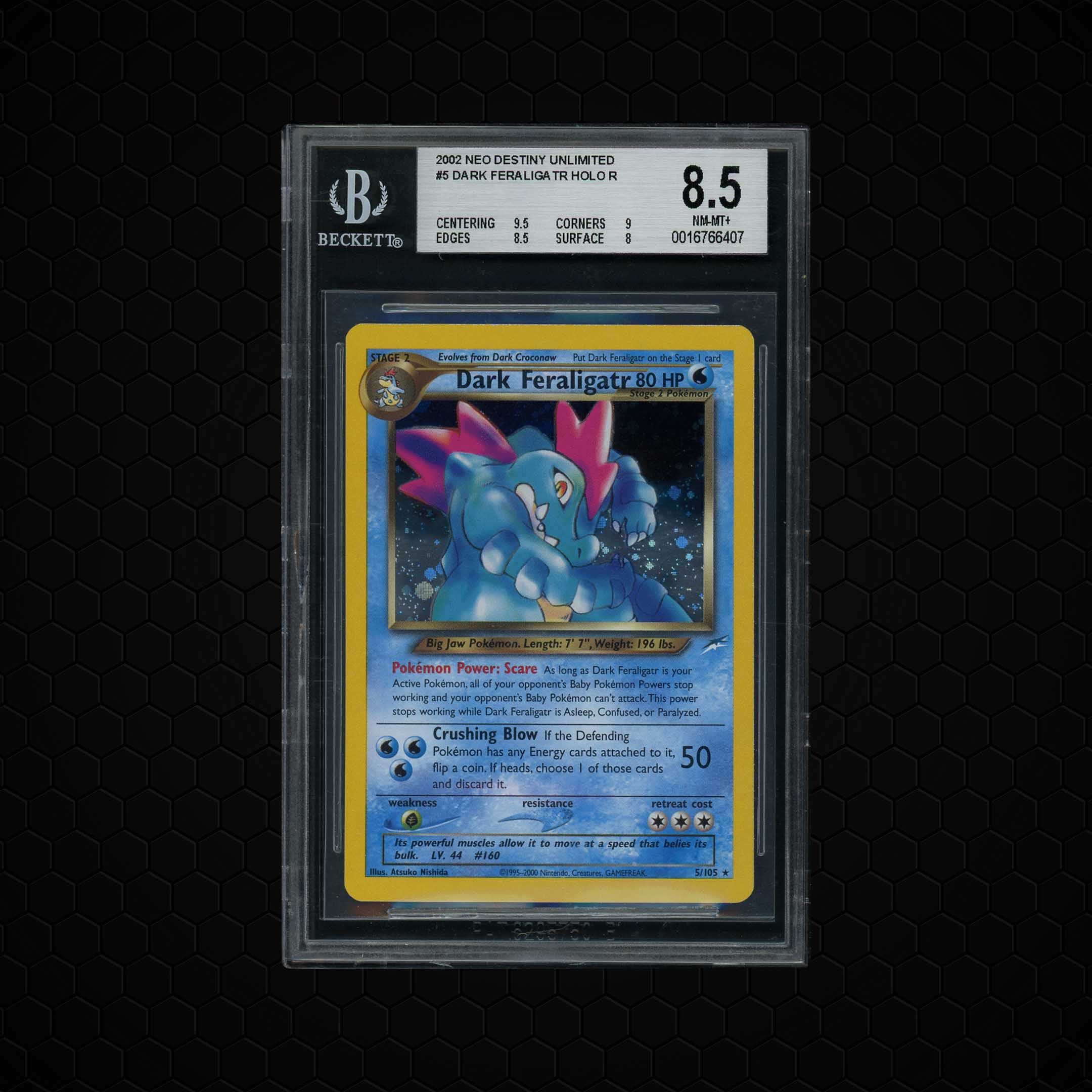 2002 Neo Destiny Dark Feraligatr #5 BGS 8.5