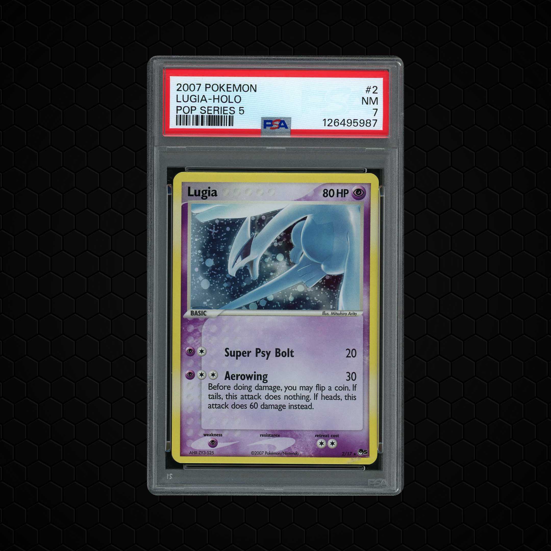 2007 Pop Series 5 Lugia #2 PSA 7