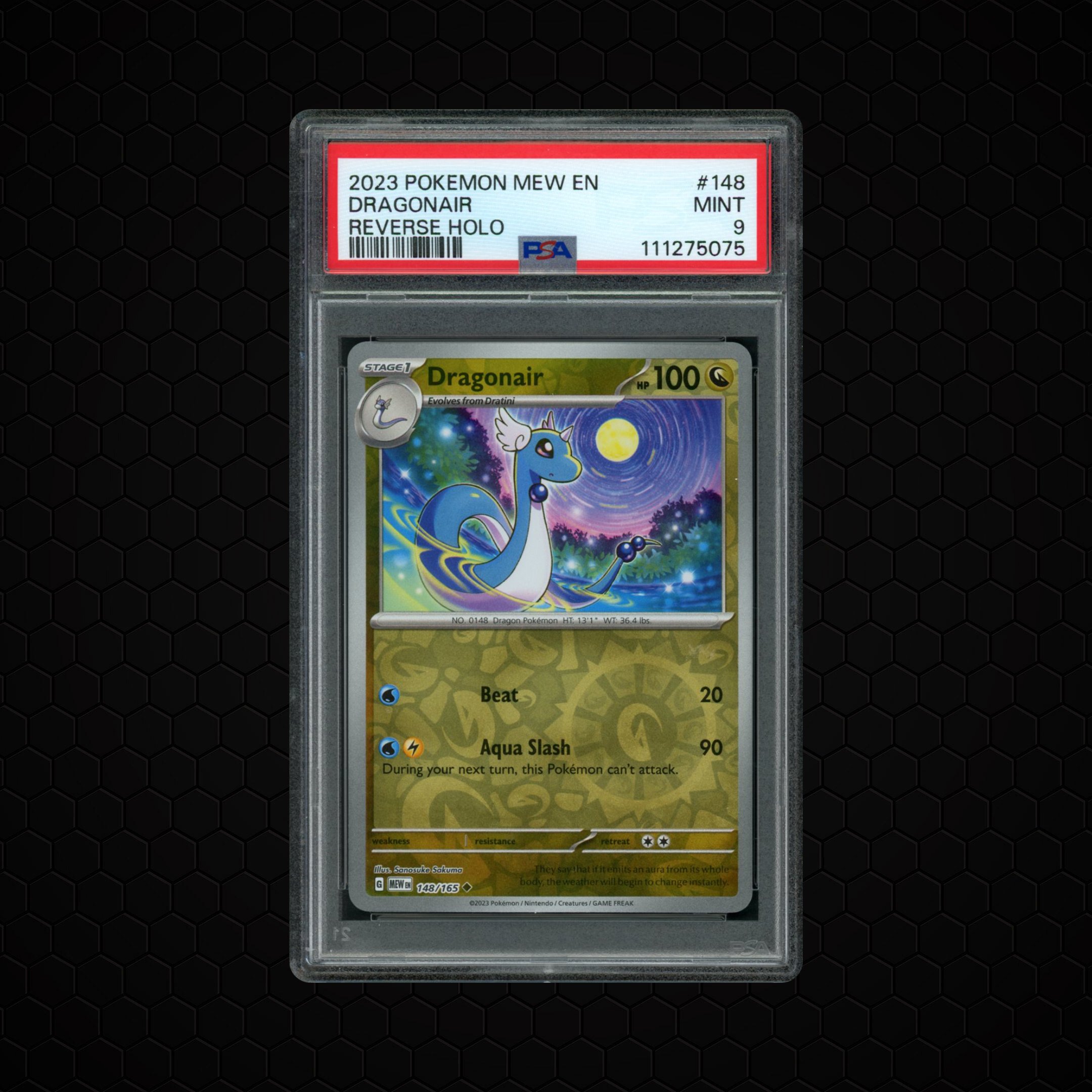2023 Pokemon 151 Dragonair #124 PSA 9