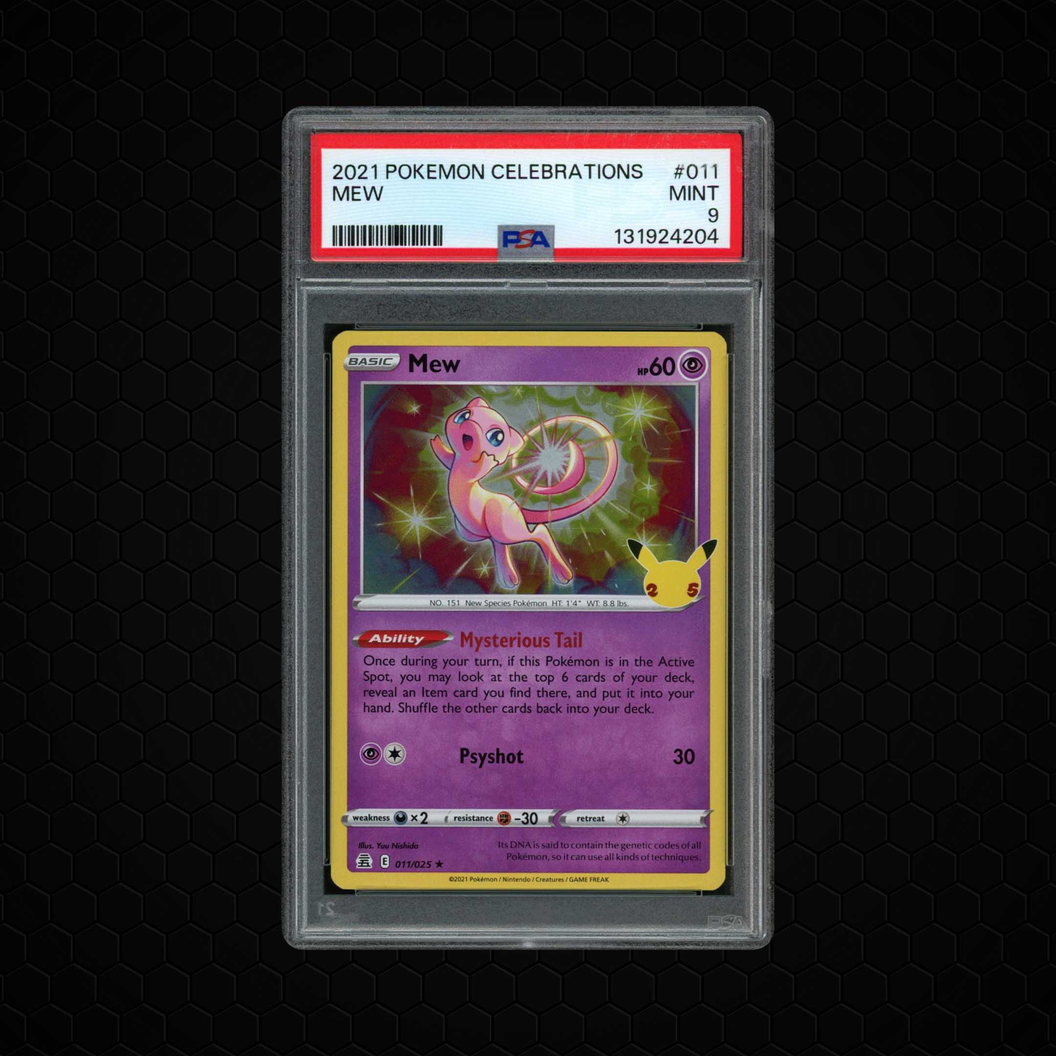 2021 Celebrations Mew #11 PSA 9