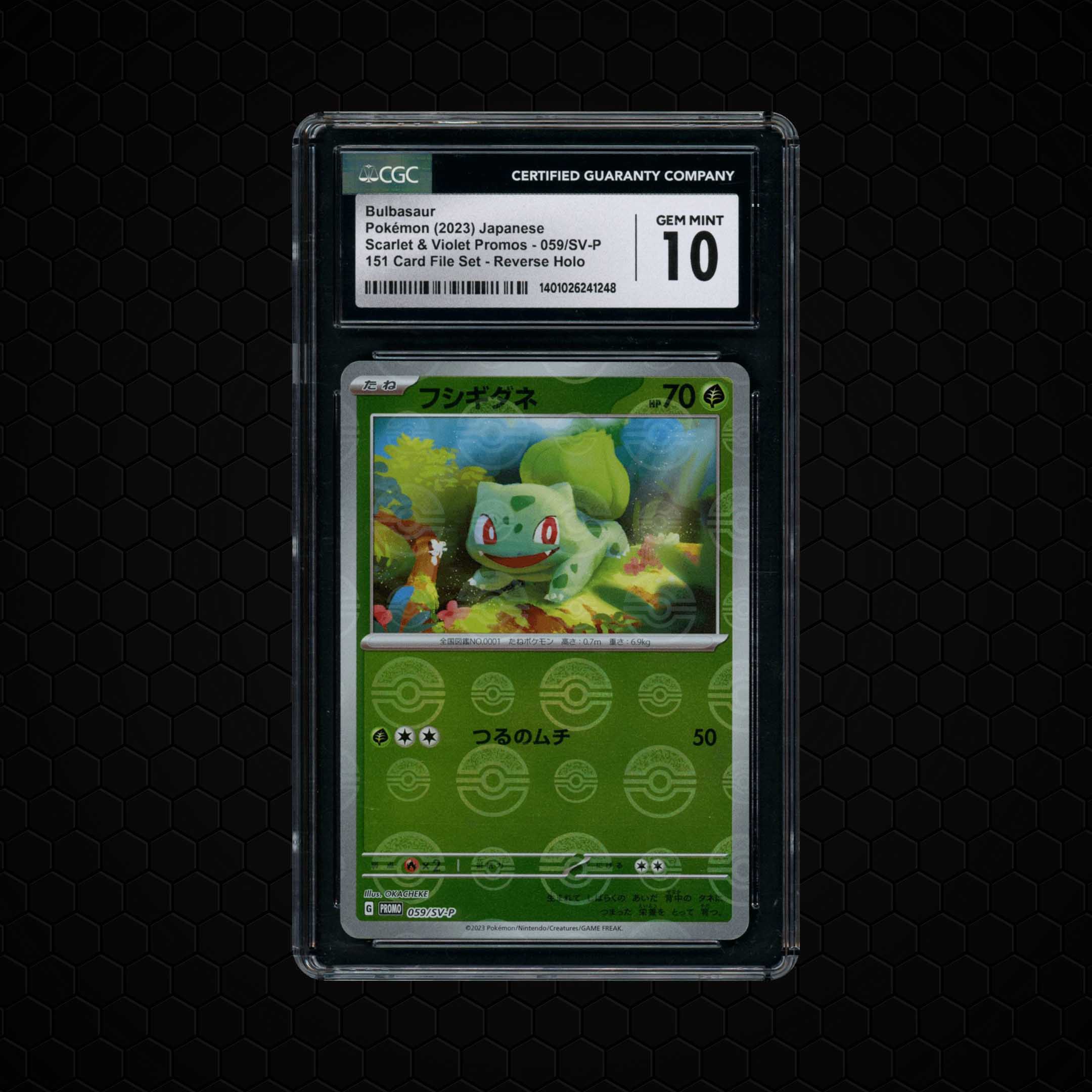 2023 Japanese Pokemon 151 Bulbasaur #59 CGC 10