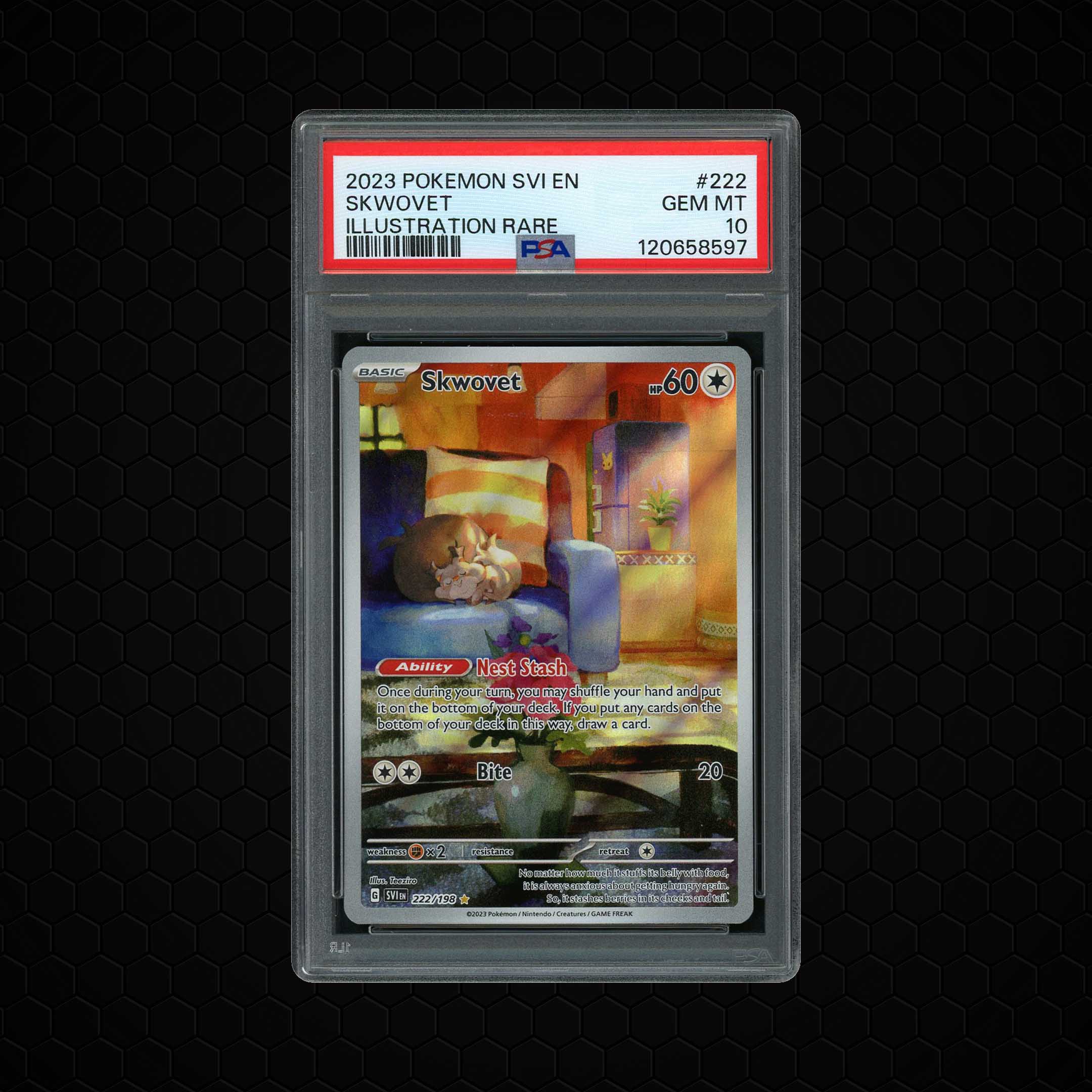 2023 Scarlet & Violet Skwovet #222 PSA 10