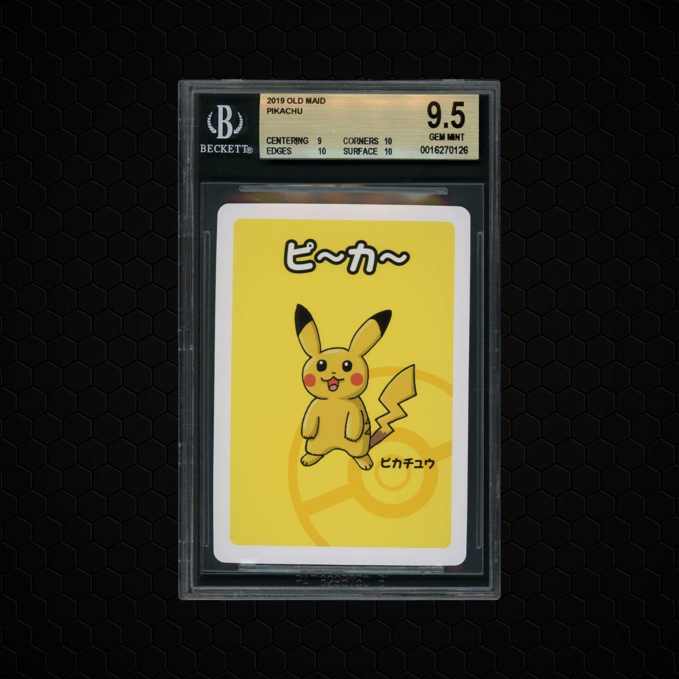 2019 Japanese Old Maid Playing Cards Pikachu BGS 9.5