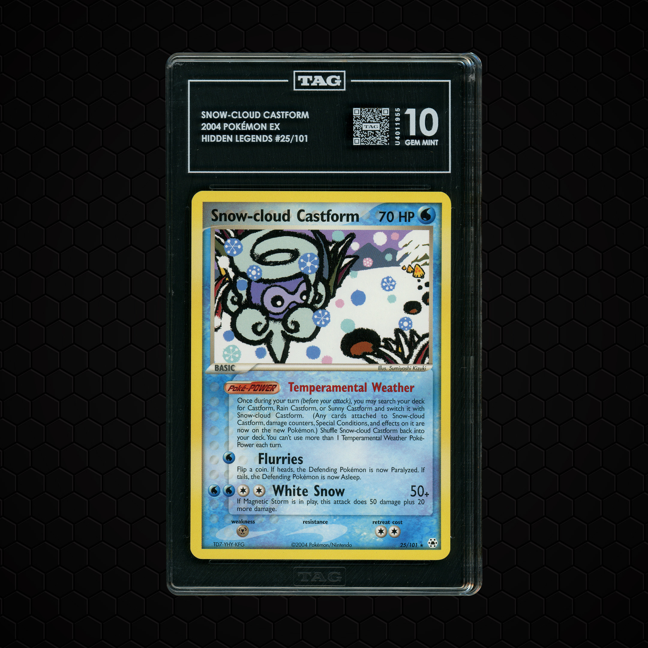 2004 Hidden Legends Snow-Cloud Castform #25 TAG 10