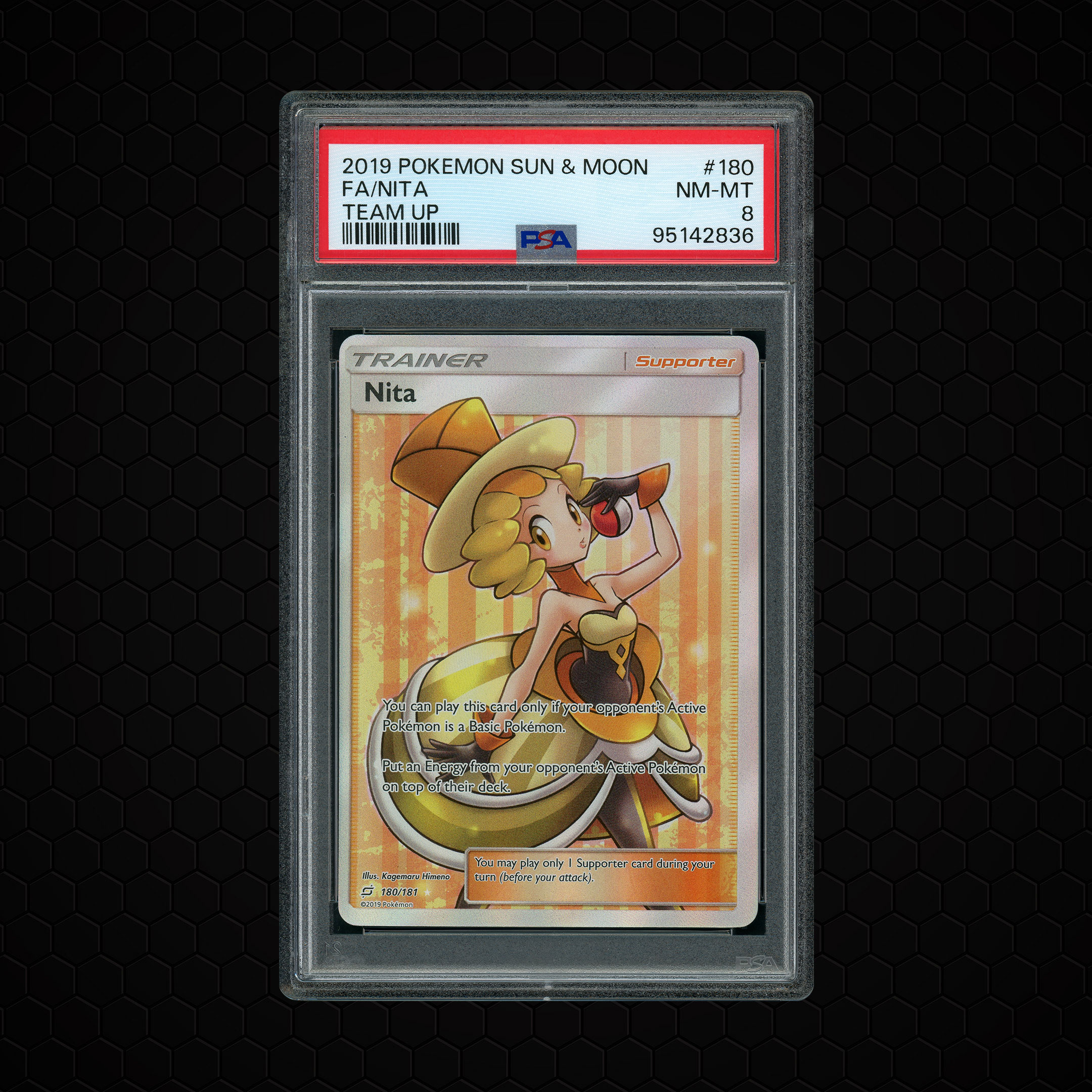 2019 Team Up Nita #180 PSA 8